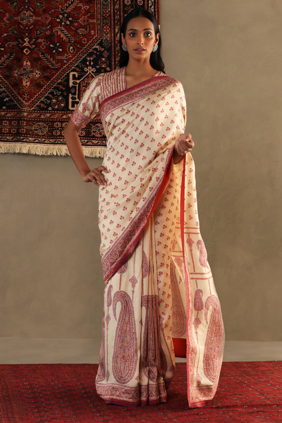 RI.Ritu Kumar Jannat Silk Saree With Blouse