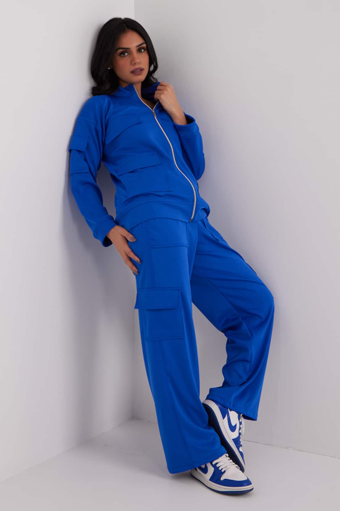 Royal Blue Jumpsuit - Monica Ahuja