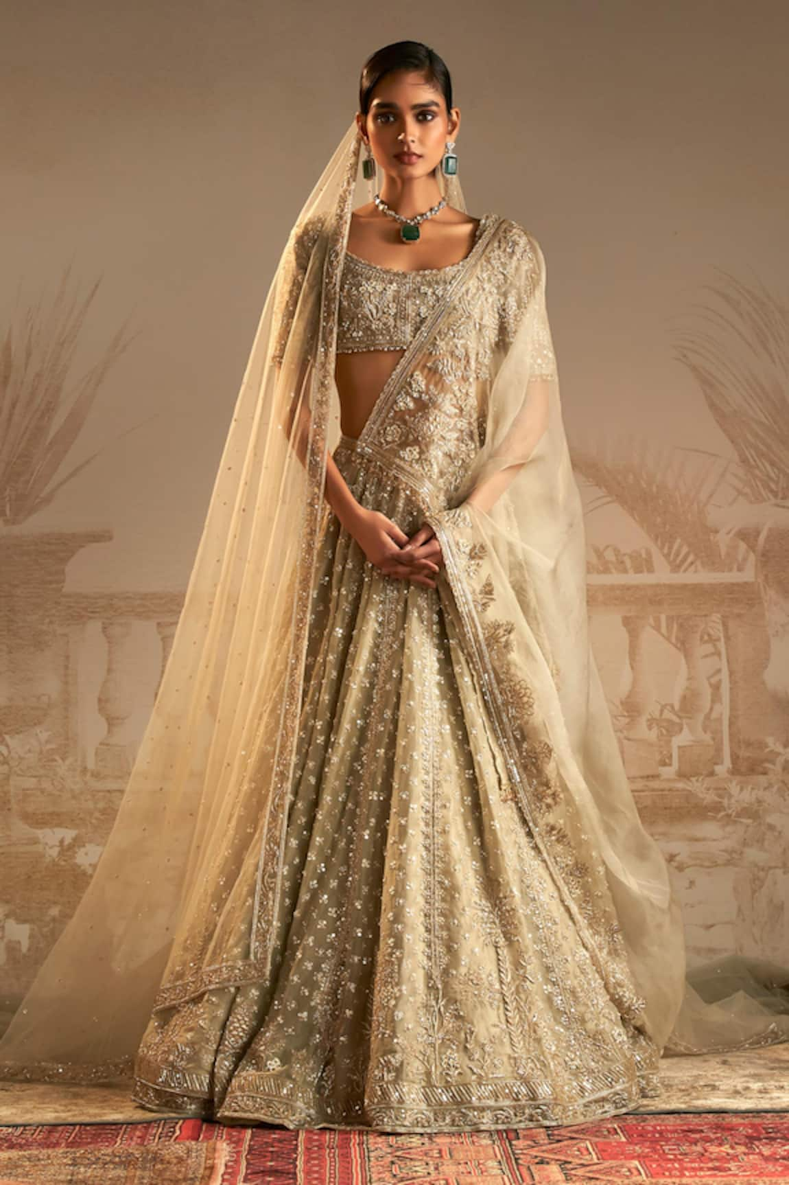 Ridhi Mehra Chandni Tree Embellished Bridal Lehenga Set