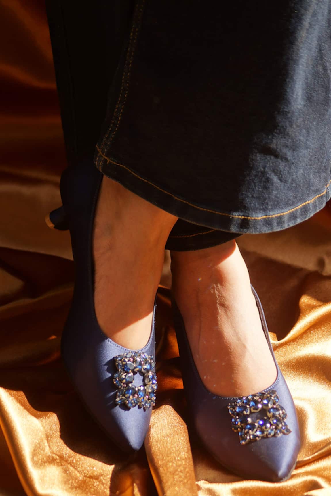Shradha Hedau Footwear Couture Alira Embellished Mule Heels