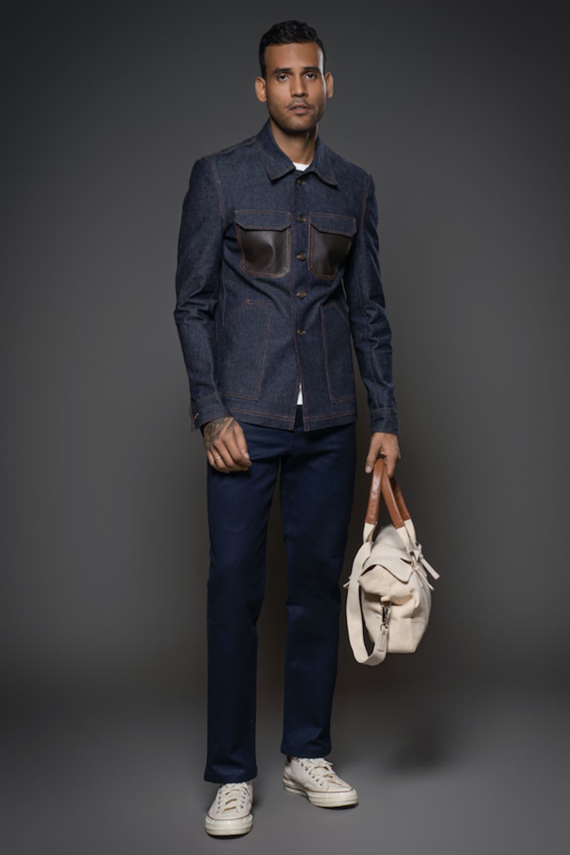 Balance by Rohit Bal Denim Collared Jacket