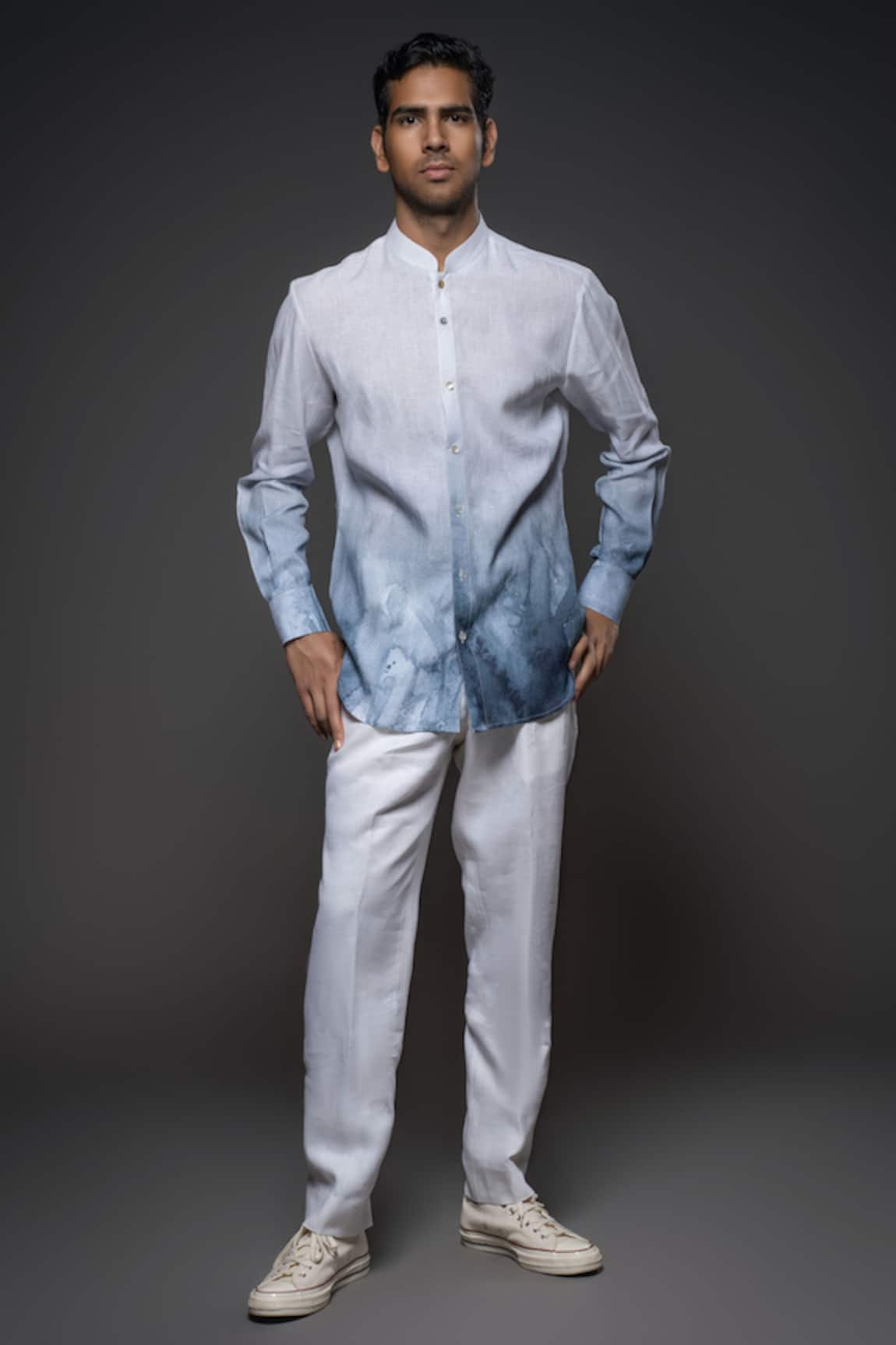 Balance by Rohit Bal Linen Ombre Jacket
