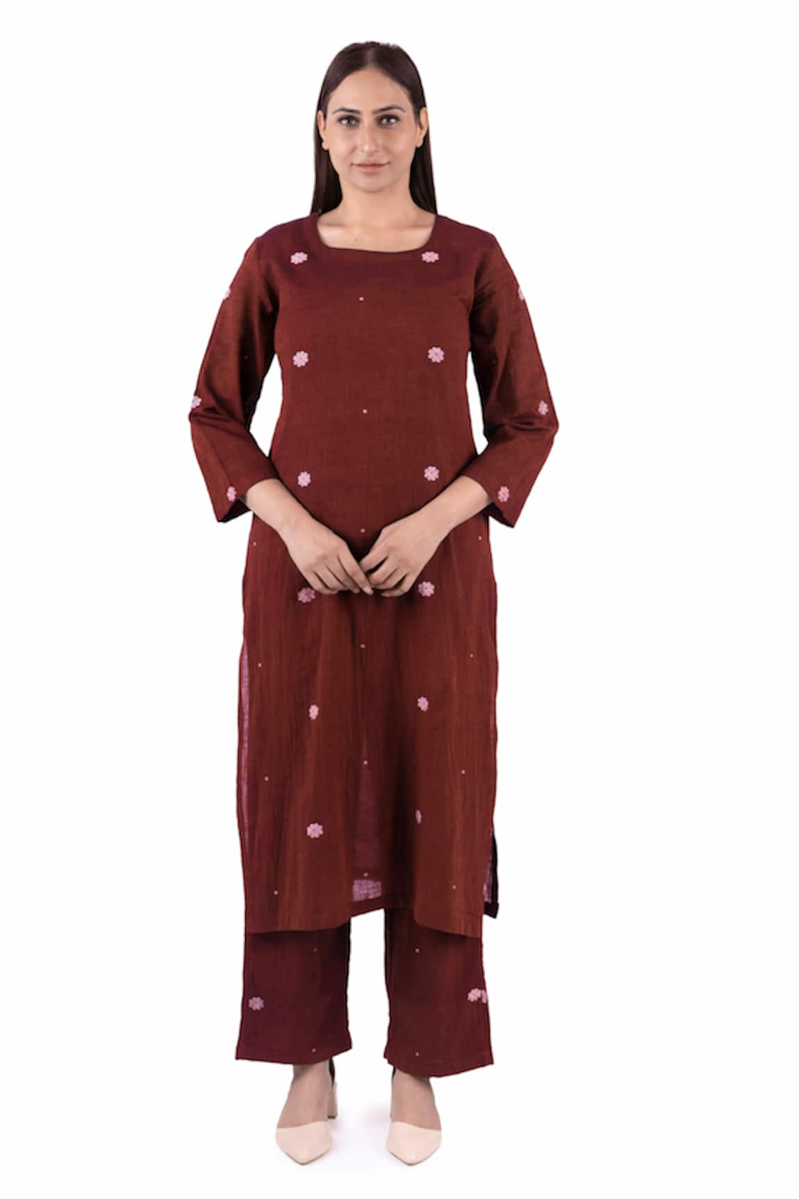 KHAT Floral Pattern Kurta & Pant Co-ord Set