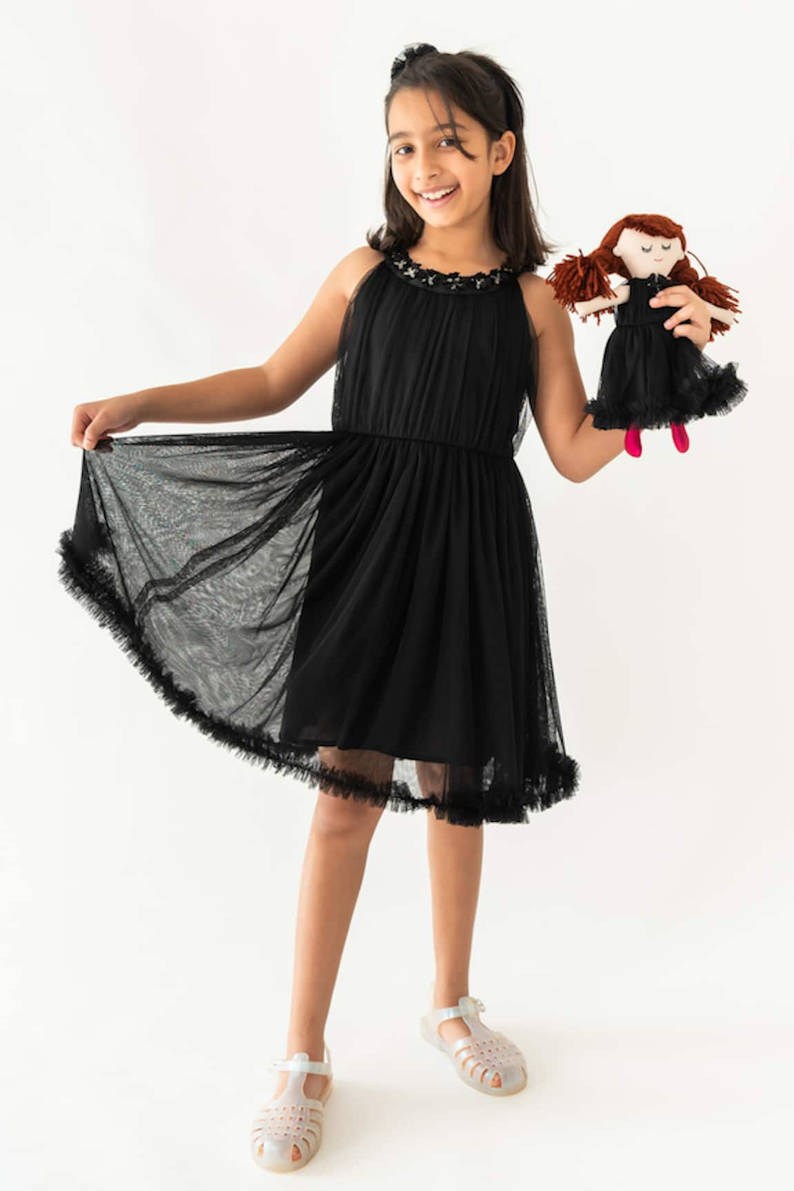 A Little Fable Loire Pleated Dress