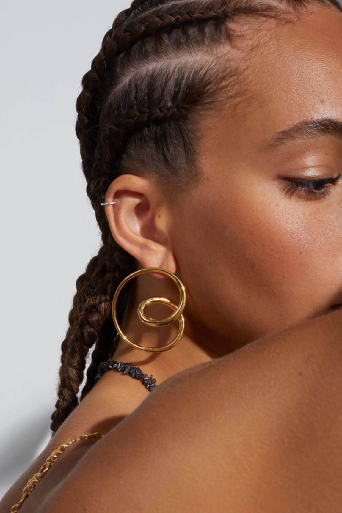 Misho Swirly Mismatched Hoops 