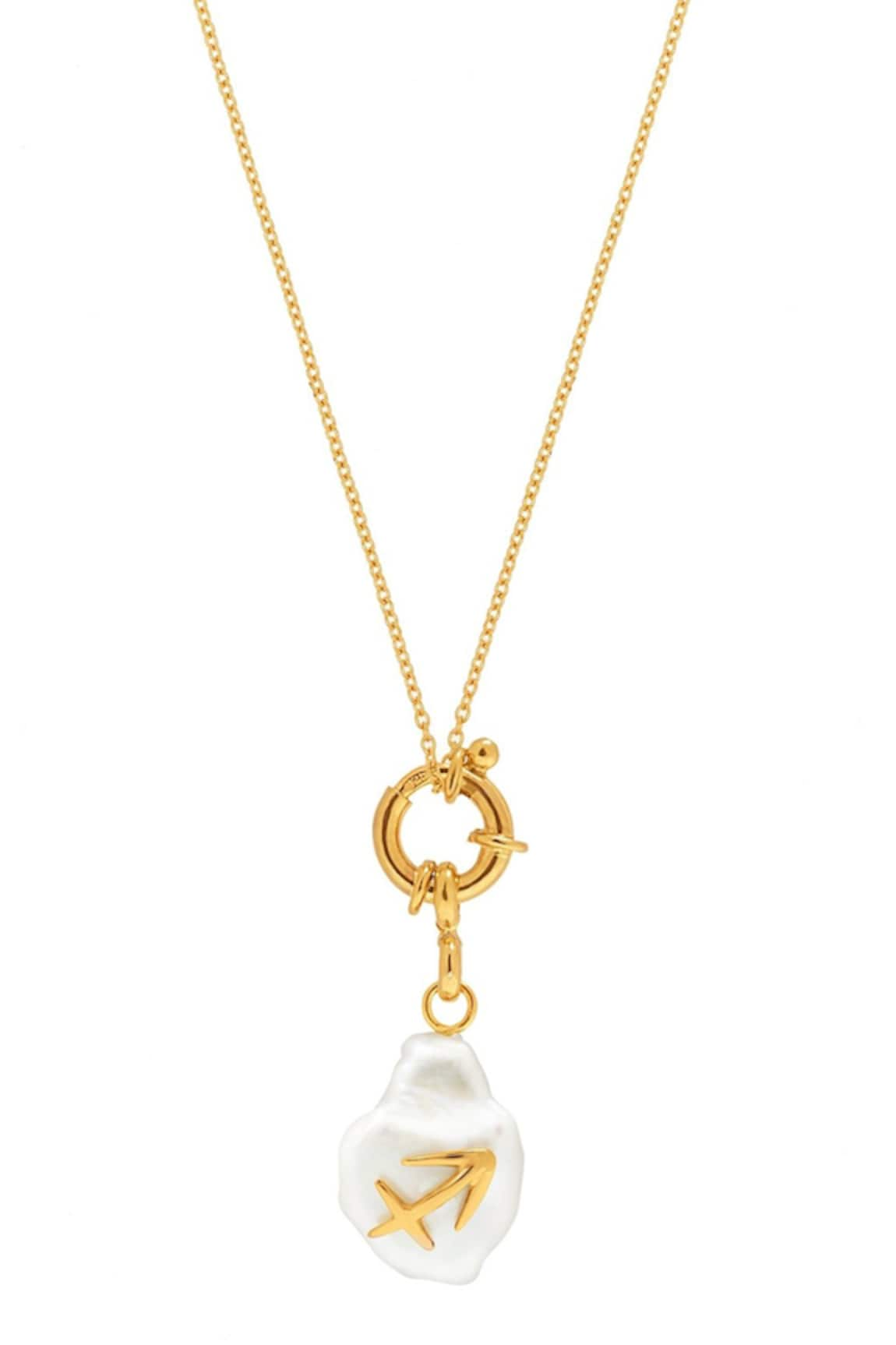 Misho Sagittarius Pearl Convertible Pendant Necklace