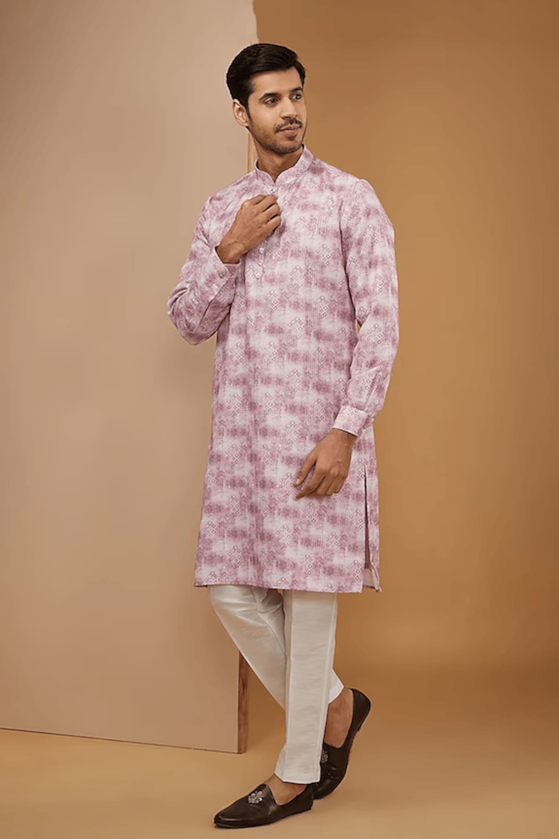 RNG Safawala Ikat Print Kurta Set