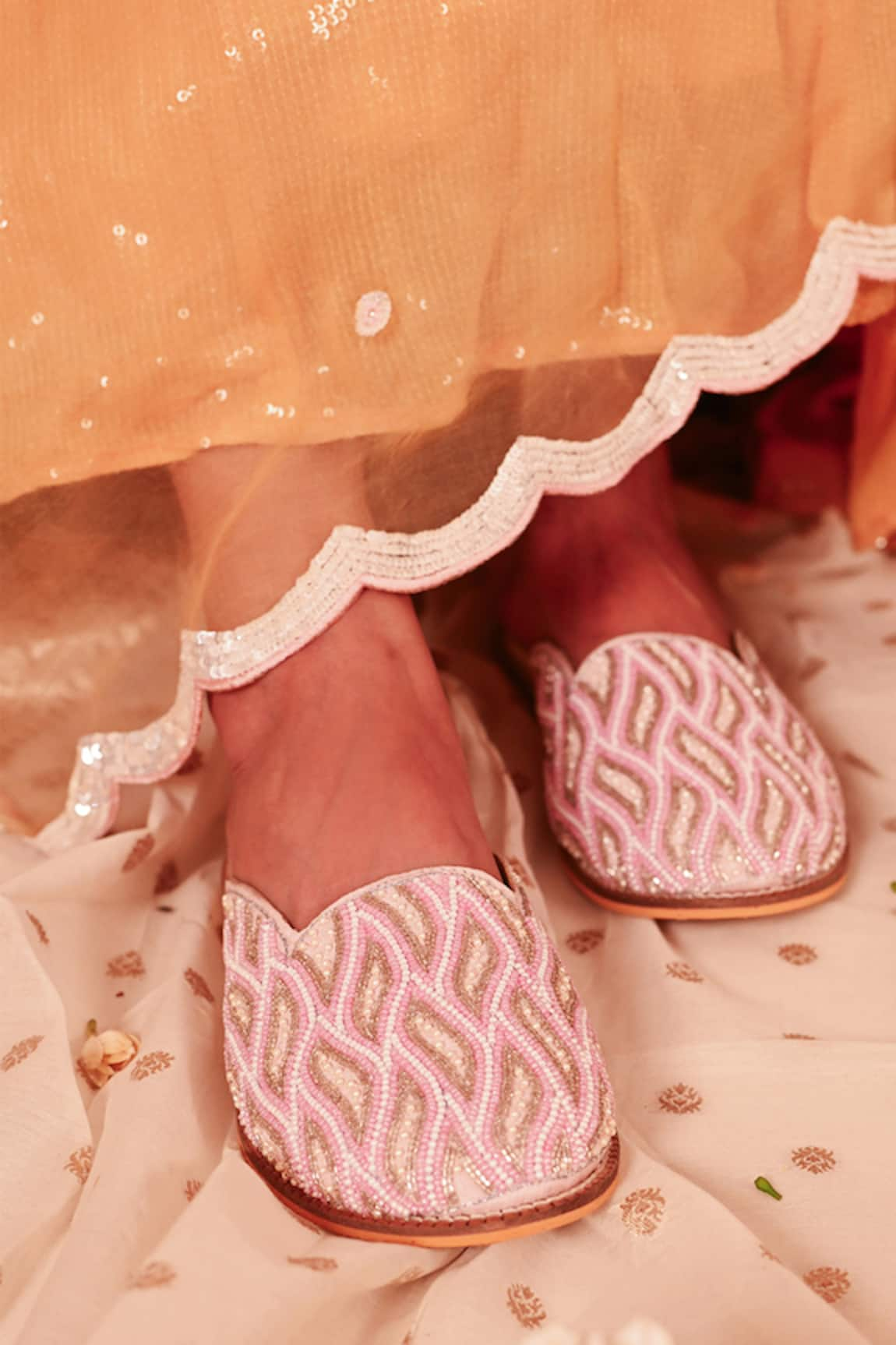 The Golden Wasp Masakali Embellished Mules