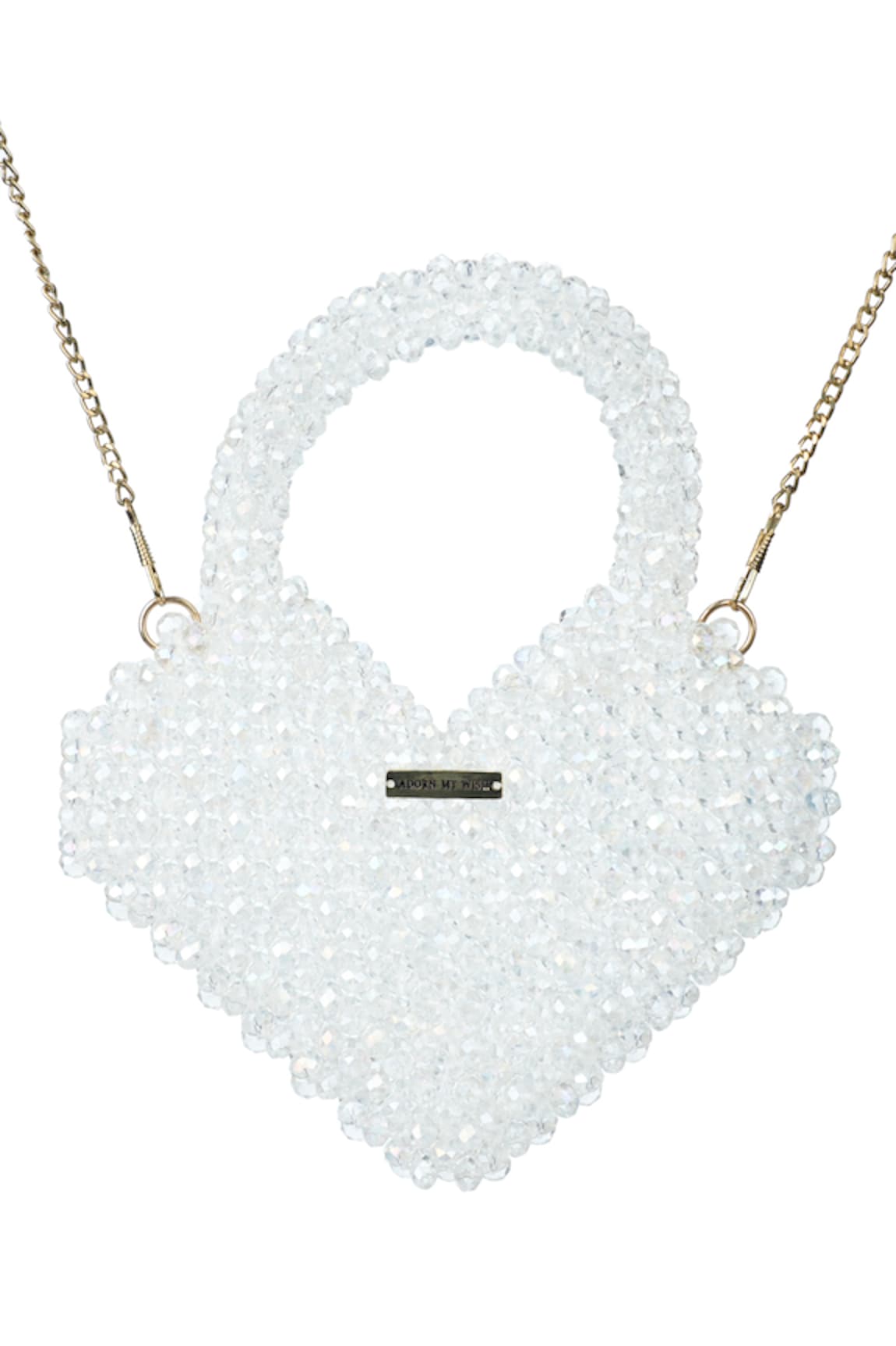 Adorn My Wish Mini Crystal Heart Bag