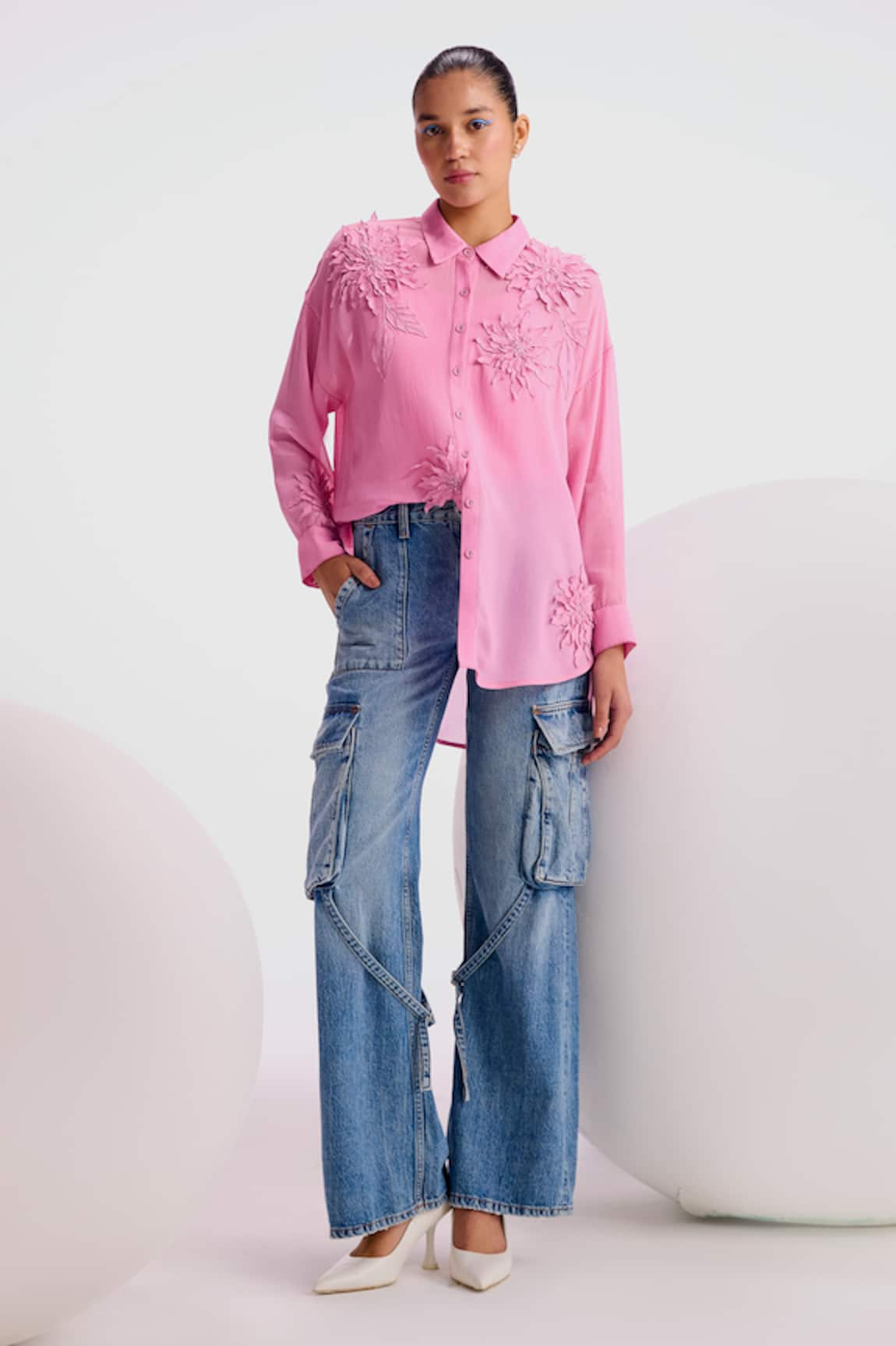 Namrata Joshipura Nigella Boxy Embellished Shirt