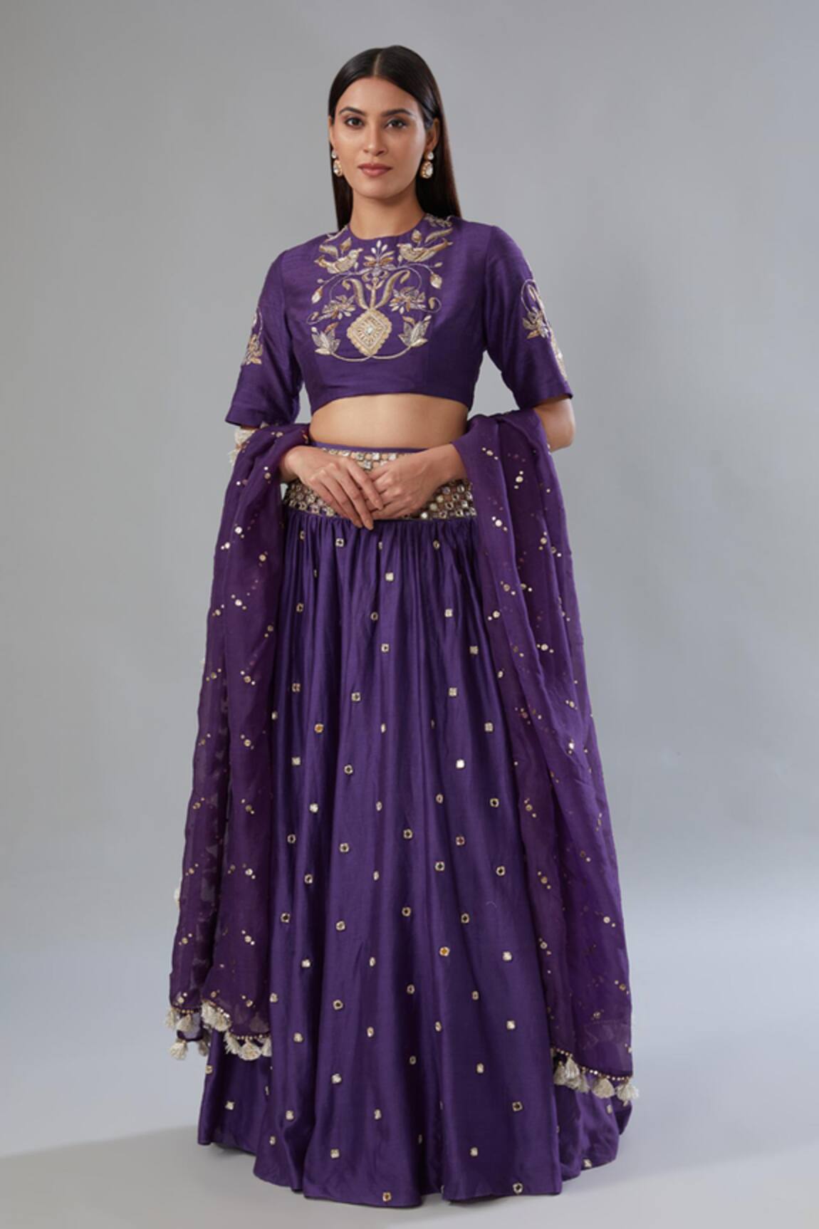 Payal Singhal Mirror Embroidered Lehenga Set 