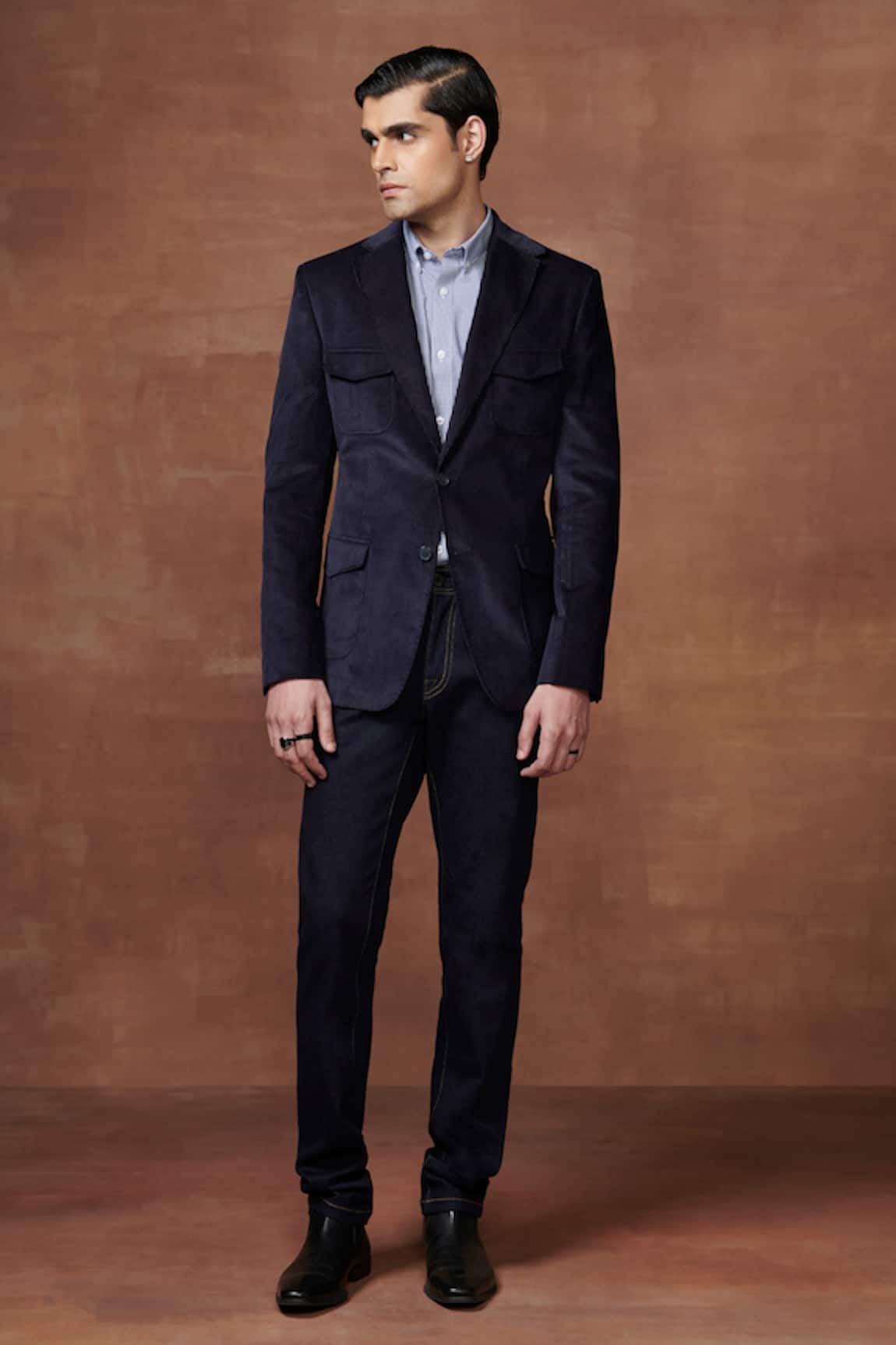Raghavendra Rathore Jodhpur Regal Explorer Corduroy Hunting Jacket 