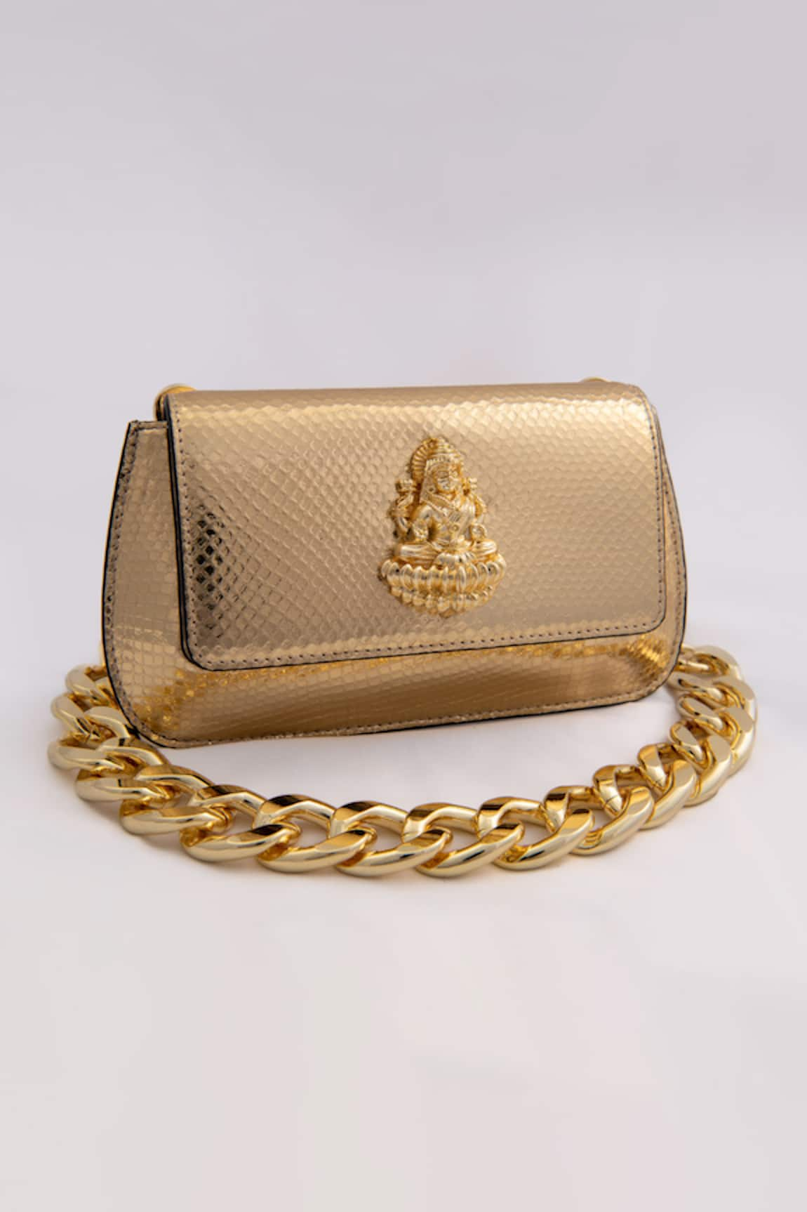 SAURAV GHOSH Laxmi Carved Clutch