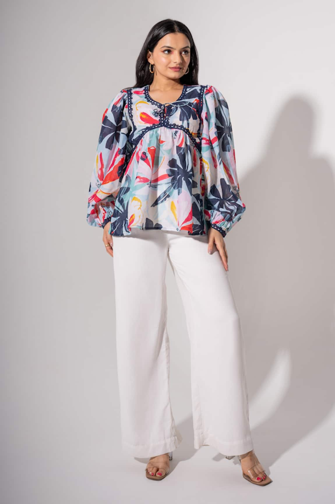 saangi by shubhangi Floral Print Top