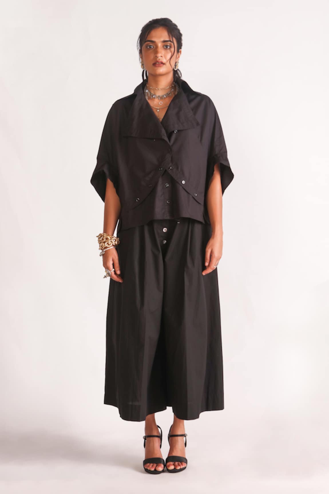 House of Three Hridaya Pleated Wide Leg Pant