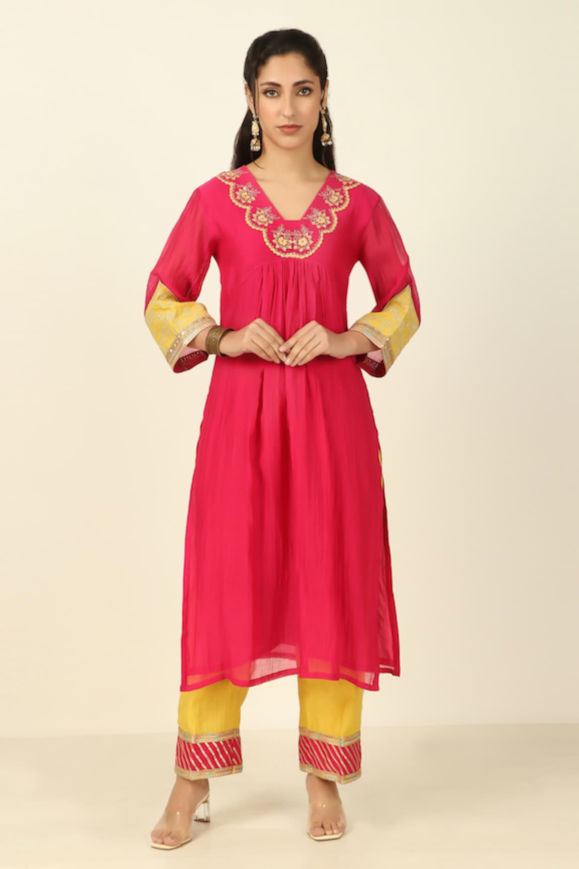 Tashee Chanderi Kurta With Pant