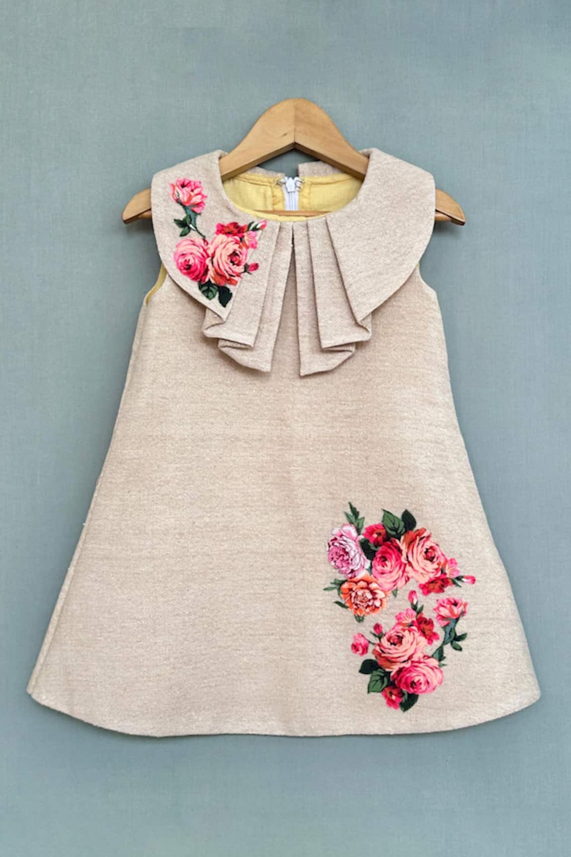 Label Neeti Flower Applique Work Dress