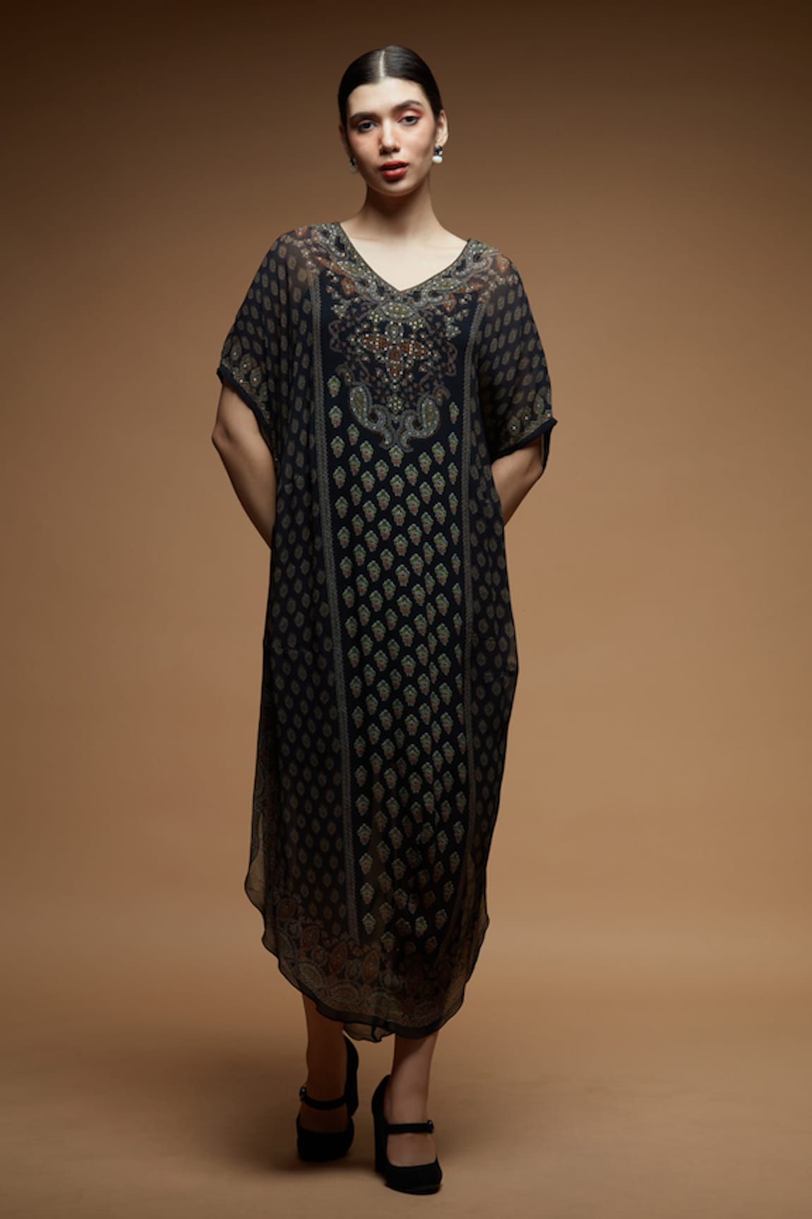 NIRRAAMYAA Mandala Butti Print Tunic