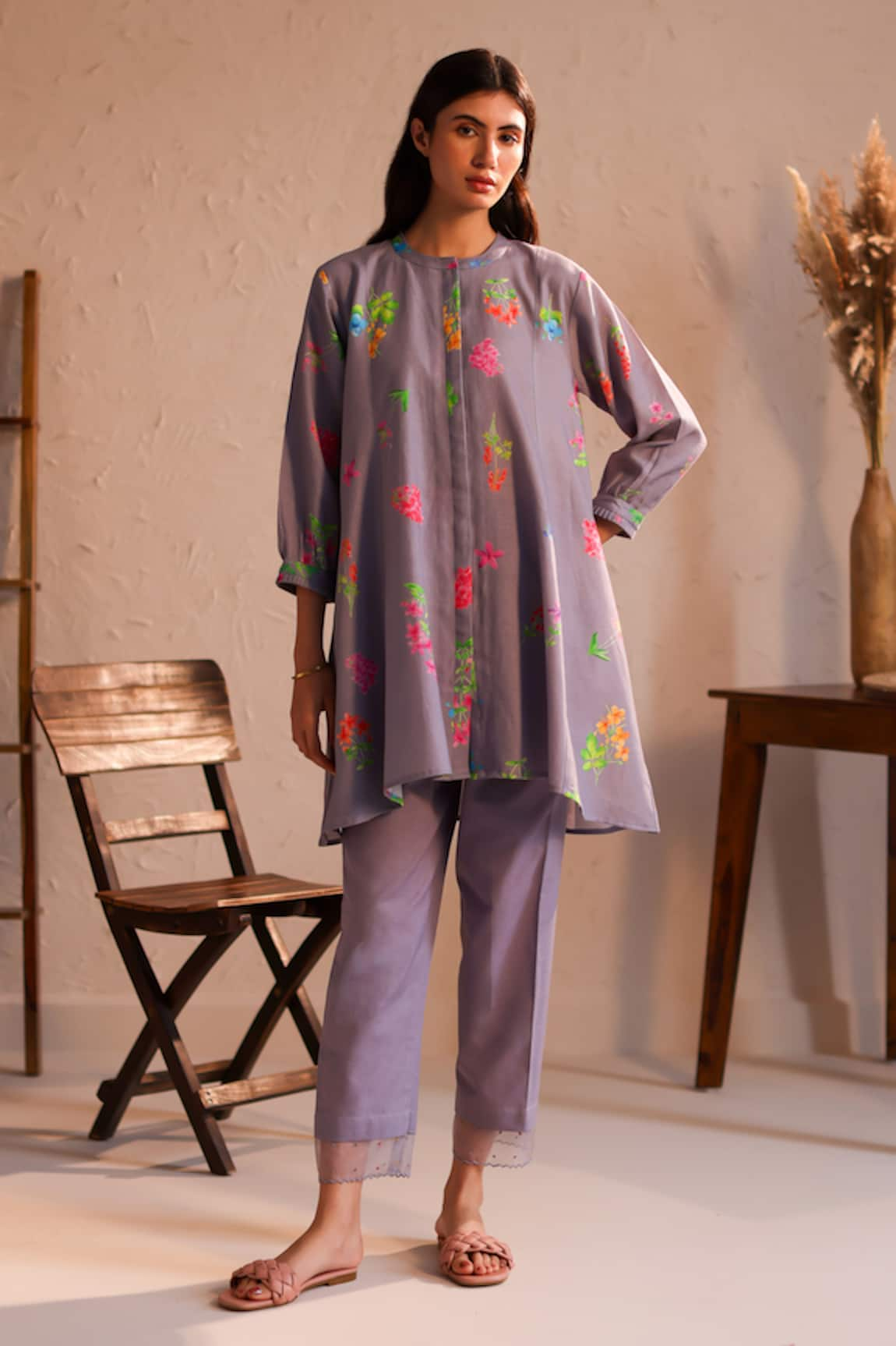 ROZA Tuscany Flower Print Tunic