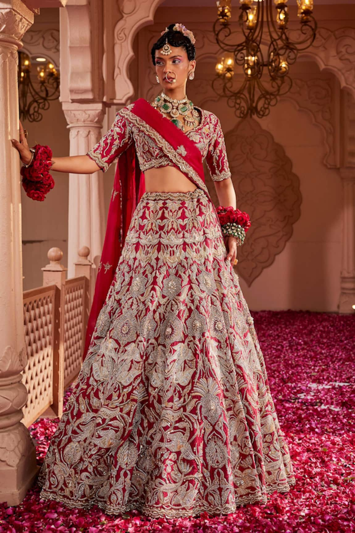 Kaaisha by Shalini Botanic Embroidered Bridal Lehenga Set