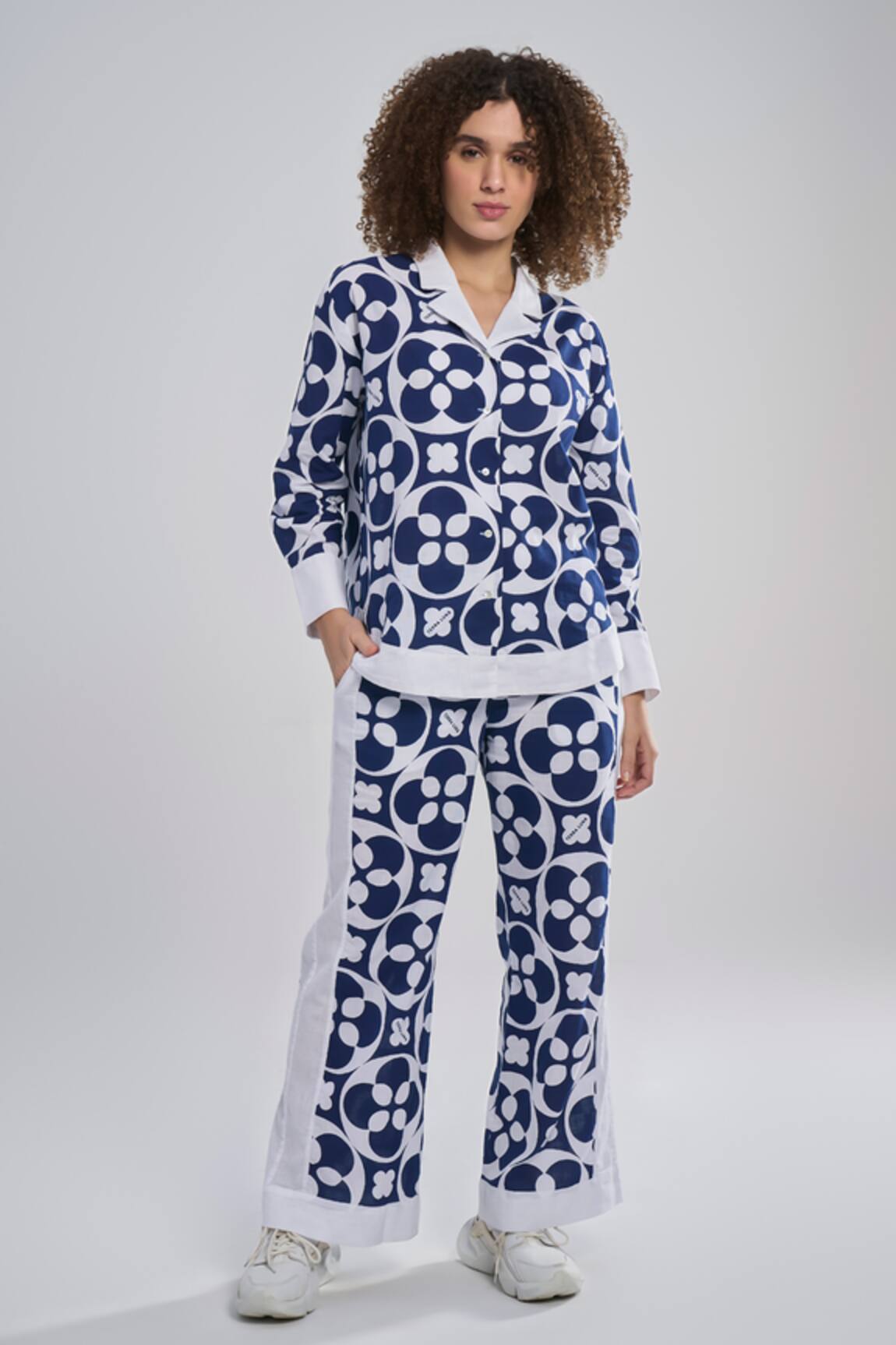 Terra Luna Crescent Bloom Print Shirt