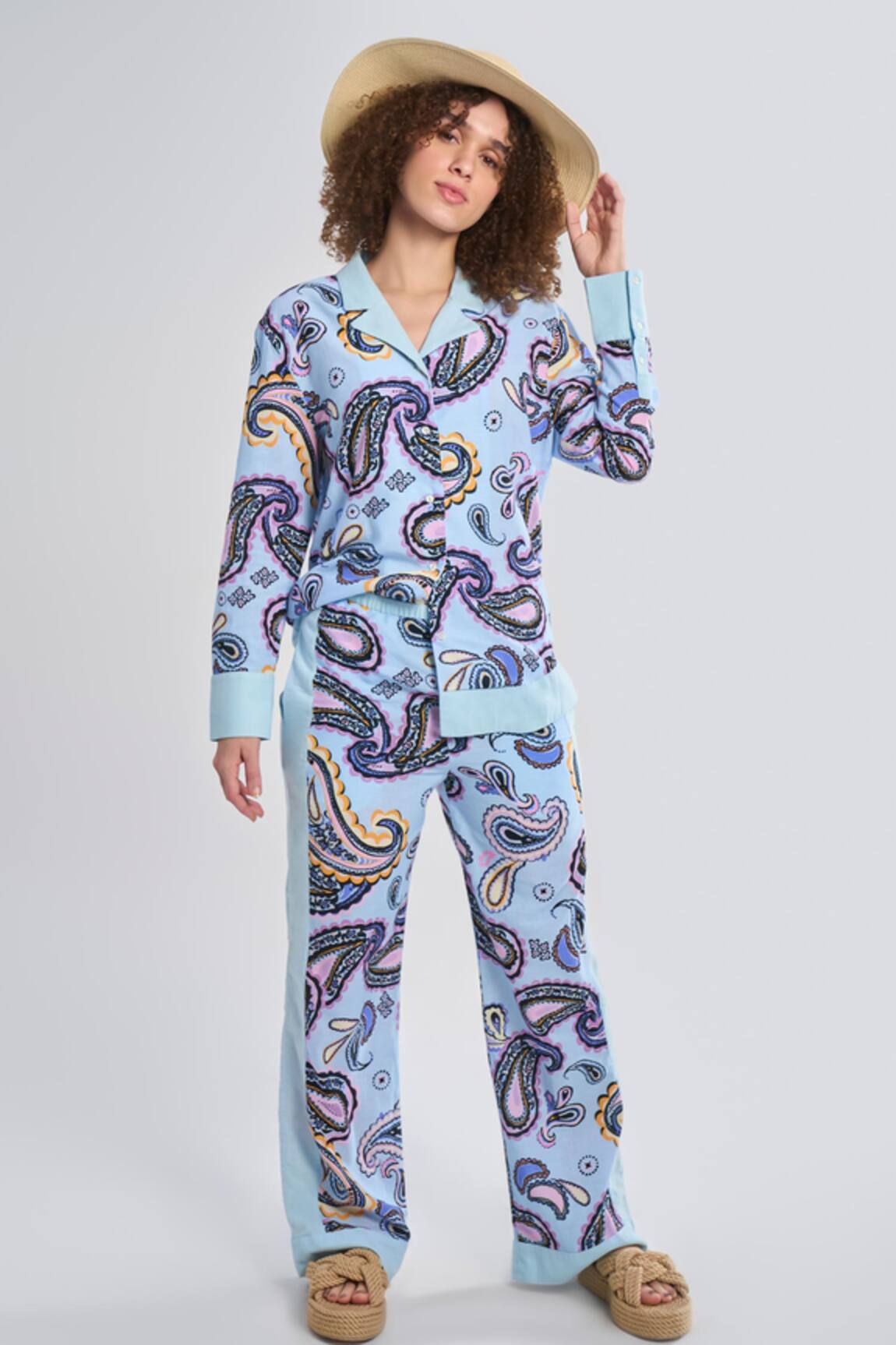 Terra Luna Selene Paisley Print Shirt 