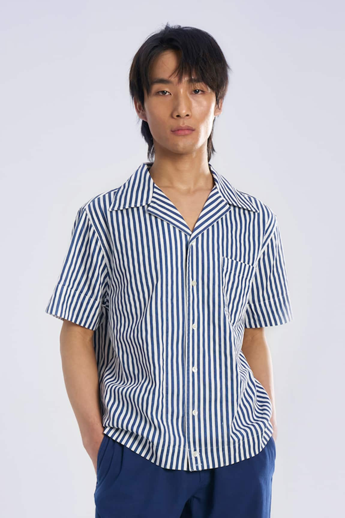 Terra Luna Vacay Camp Striped Shirt