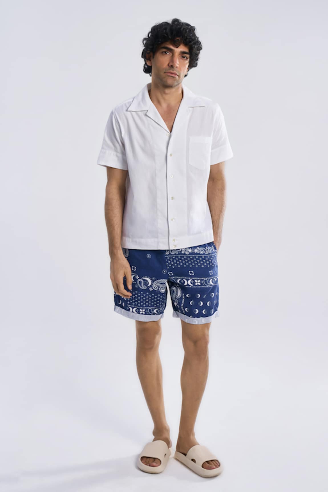 Terra Luna Vacay Camp Solid Side Pocket Shirt