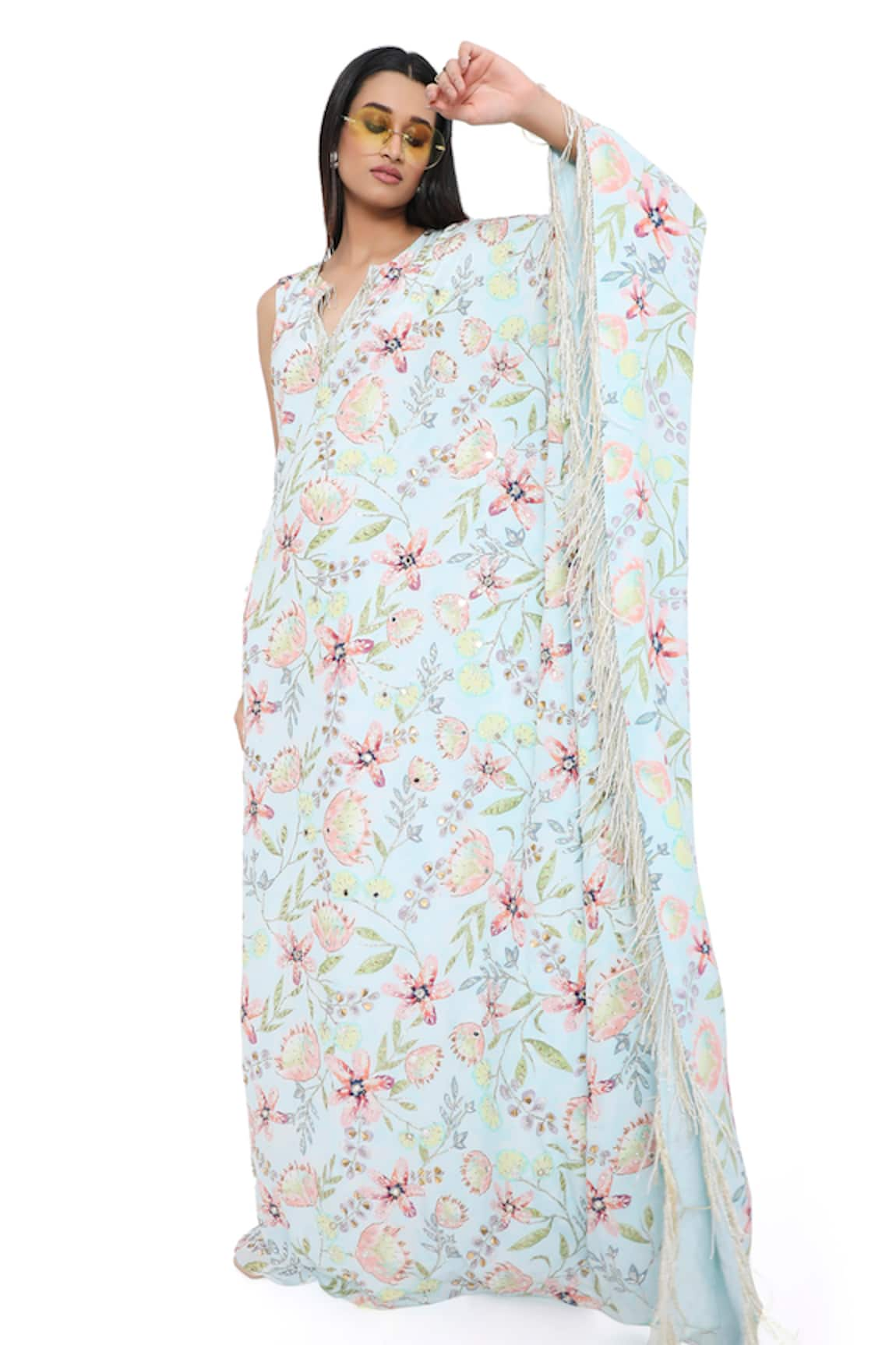 Payal Singhal Dream Floral Print Kaftan