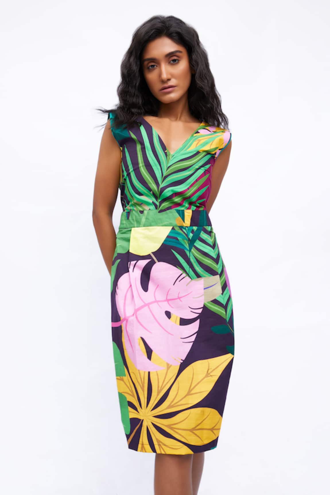 Studio Moda India The Amber Ruffles Printed Dress