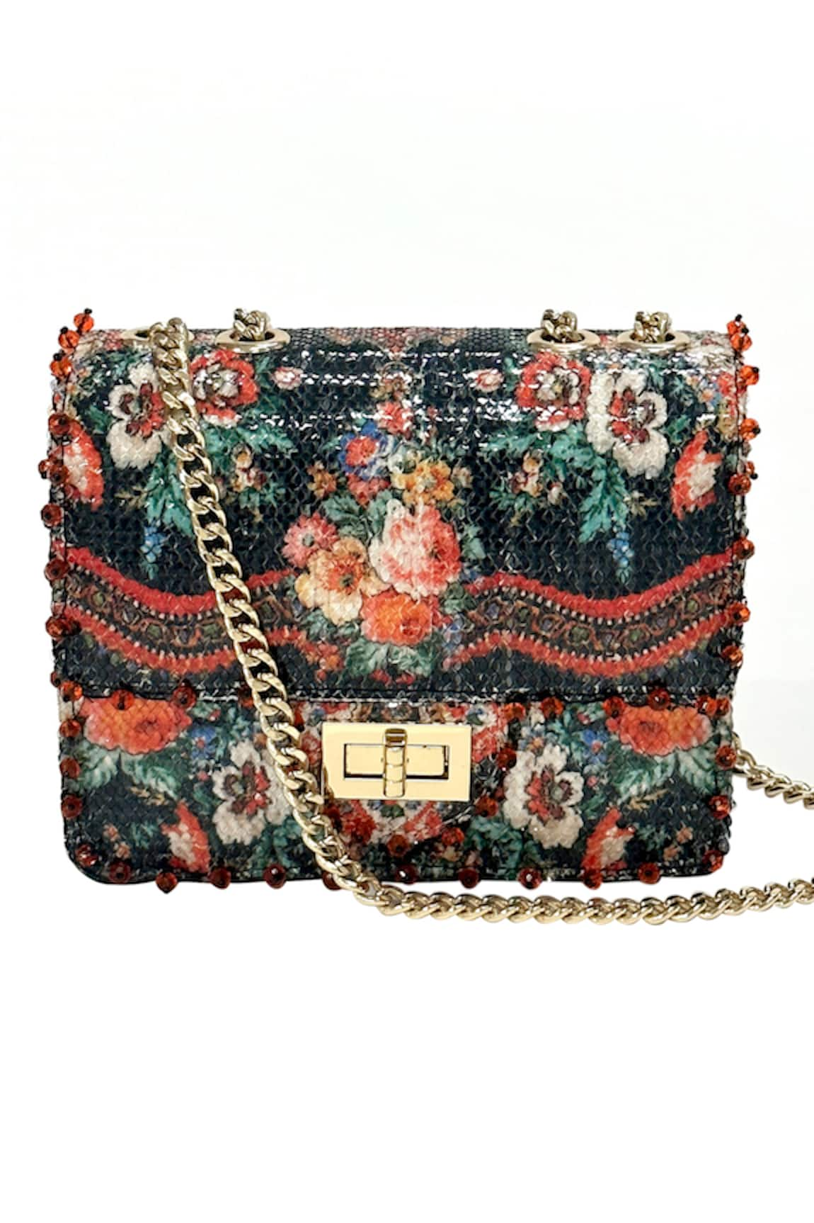 The Garnish Company Amelia Mon Amour Blossomy Print Sling Bag