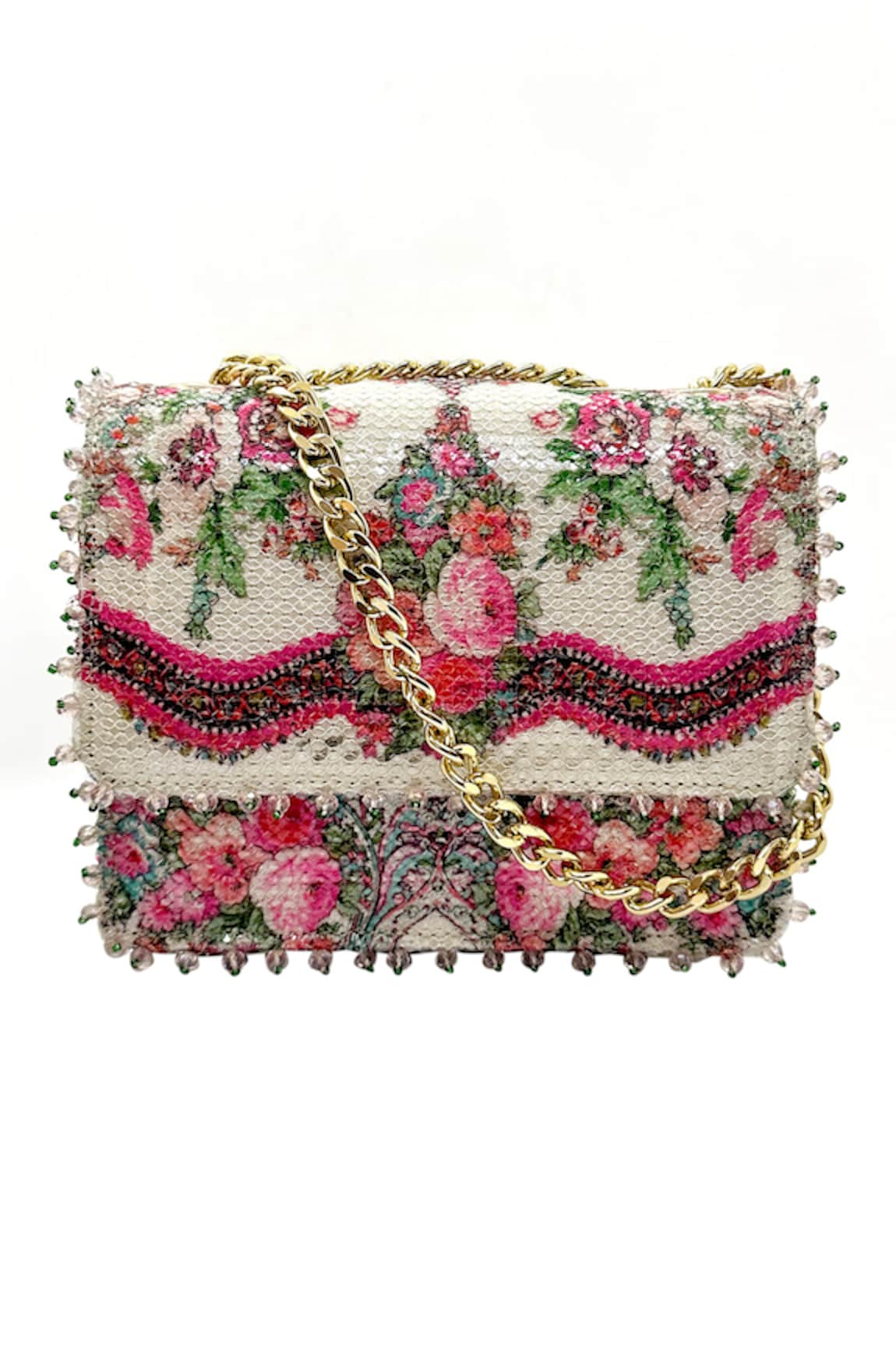 The Garnish Company Amelia Mon Amour Flora Print Sling Bag