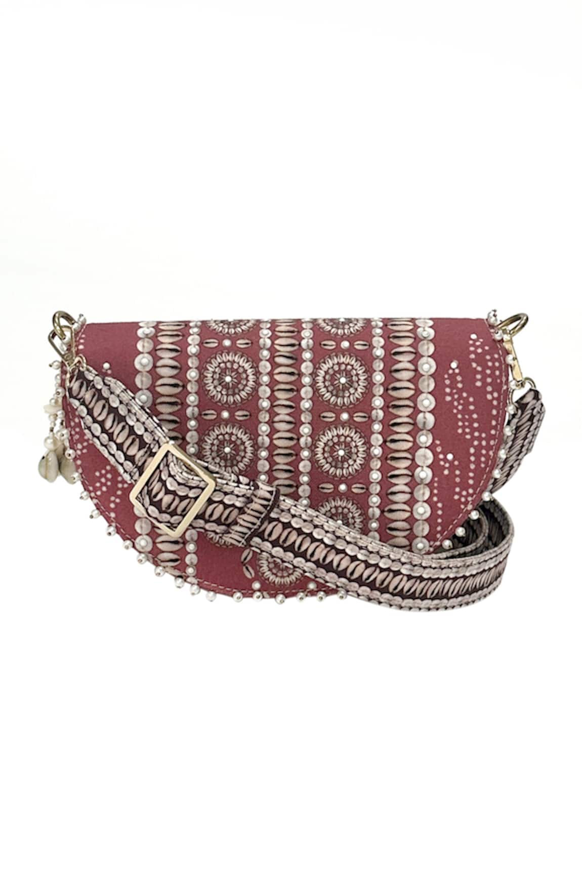 The Garnish Company Freya Bandhani Pattern Sling Bag