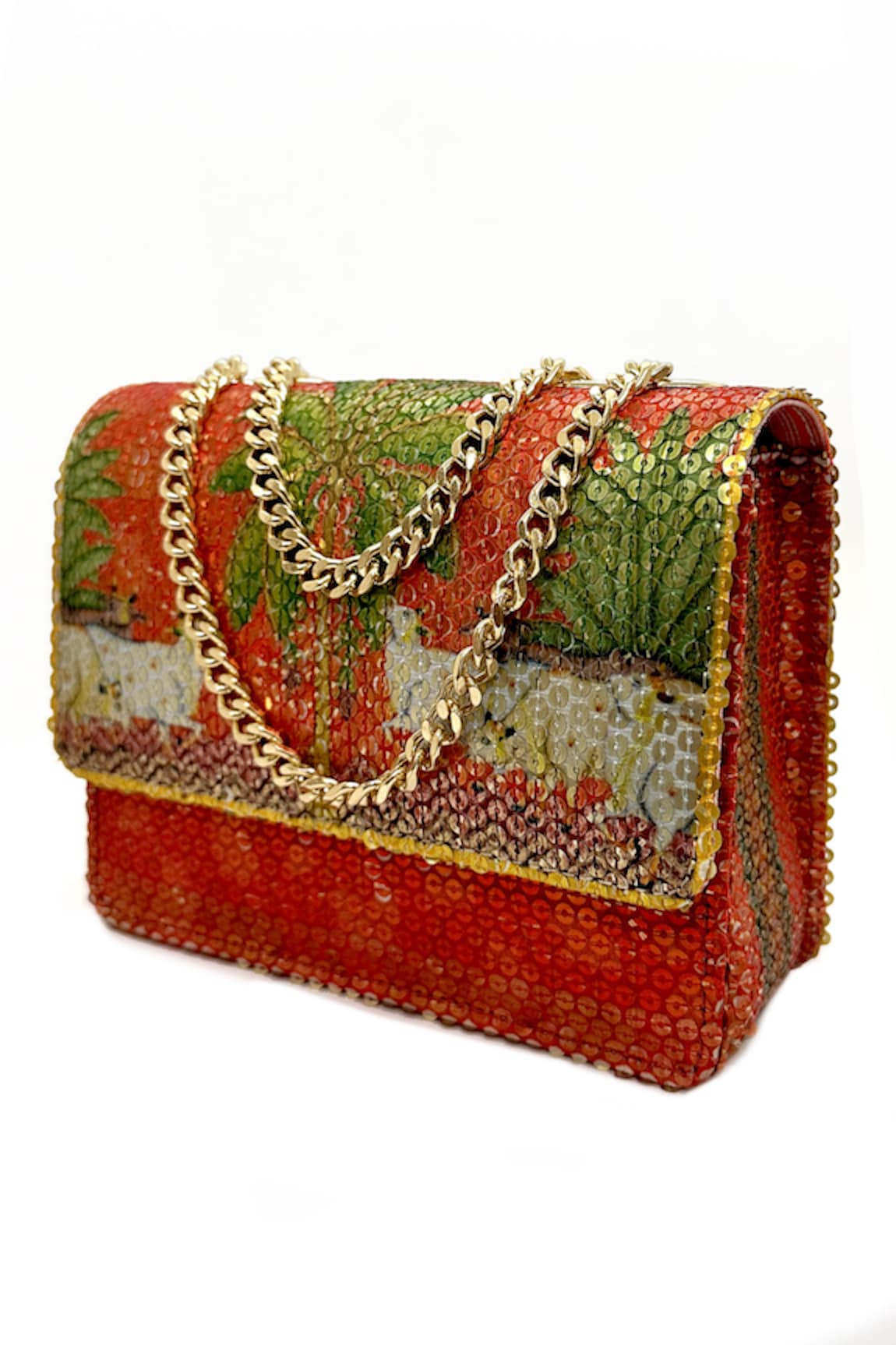 The Garnish Company Surabhi Sequin Work Sling Bag