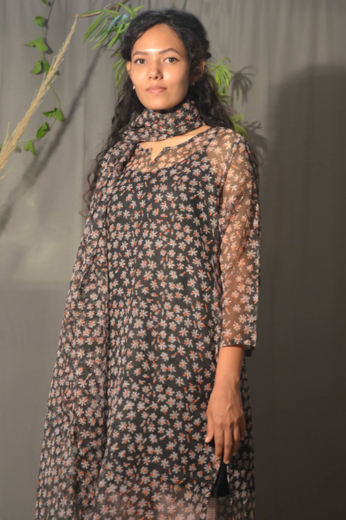 Studio Malang Kota Doriya Floral Pattern Kurta