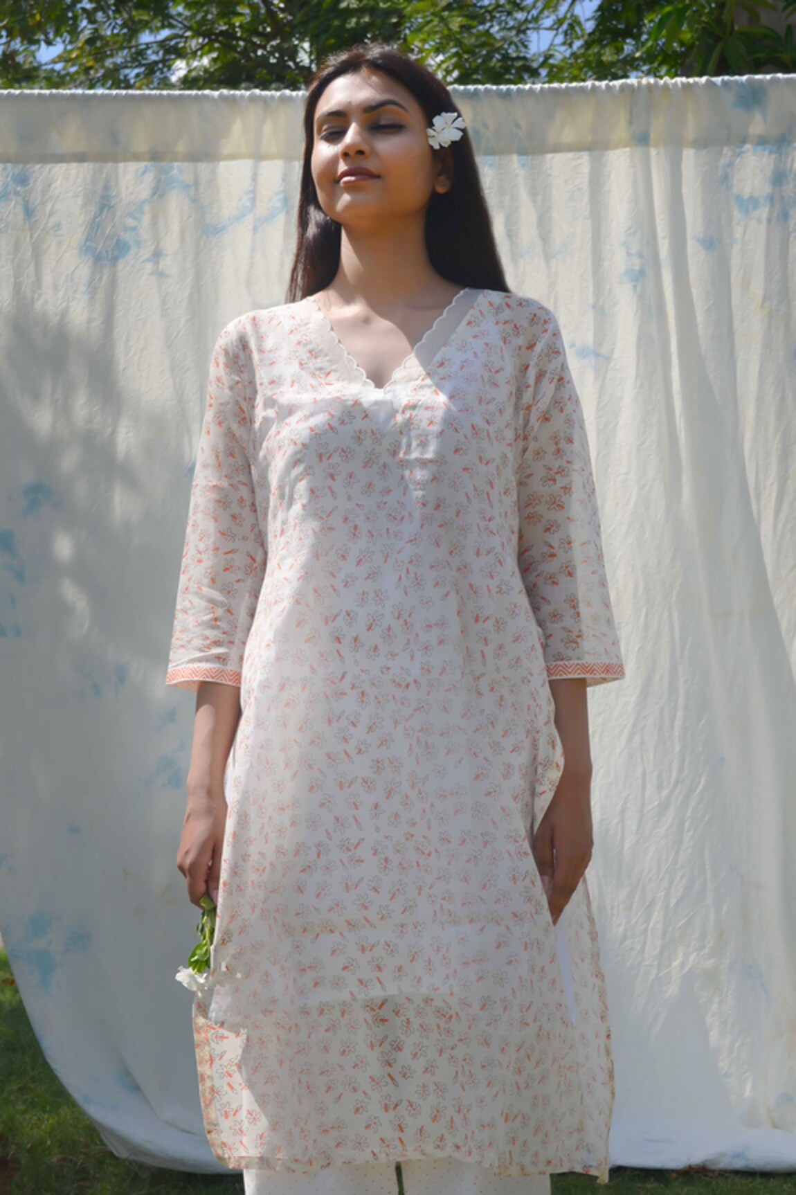 Studio Malang Plumeria Print Kurta With Pant