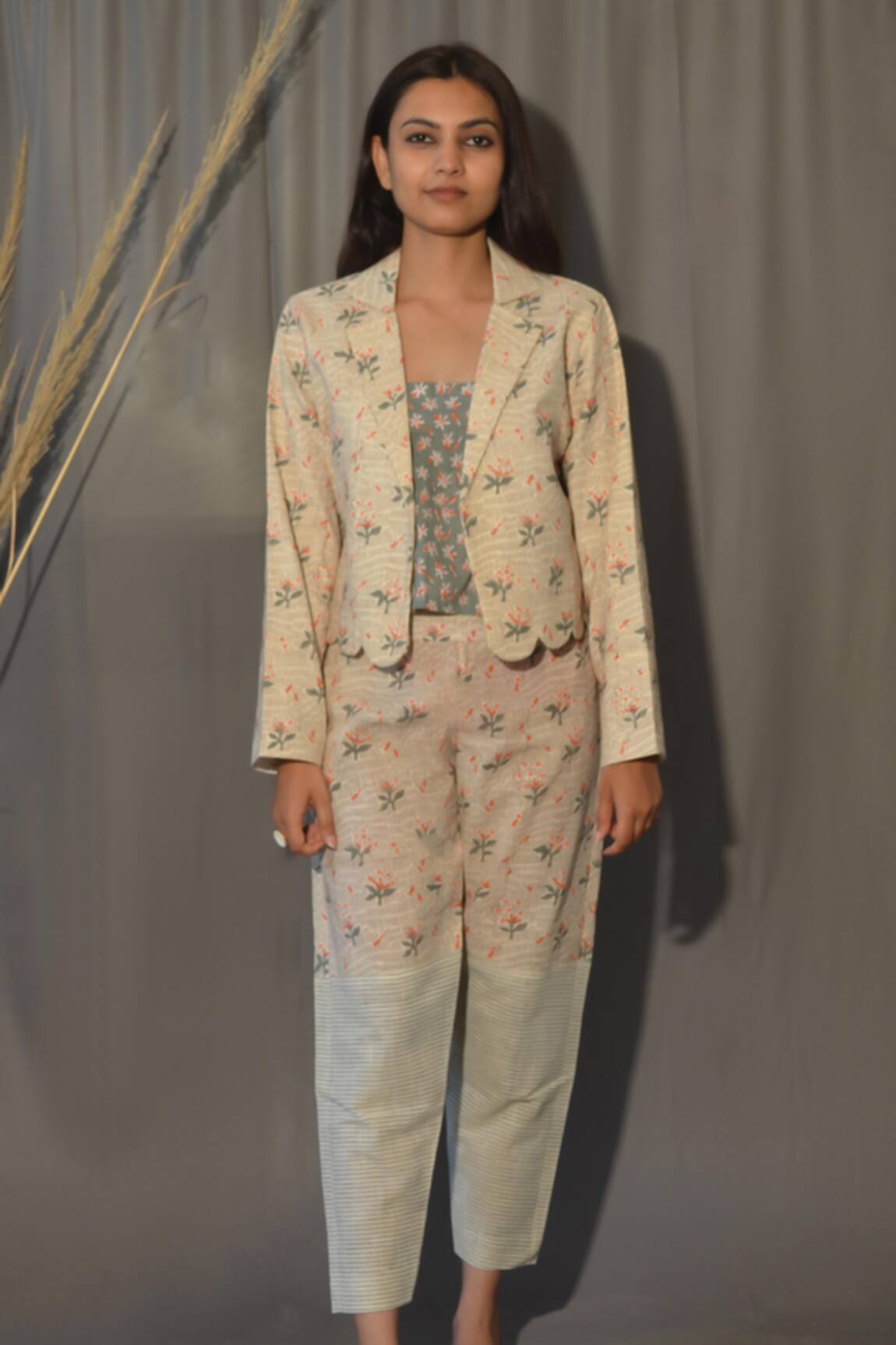 Studio Malang Botanical Print Blazer