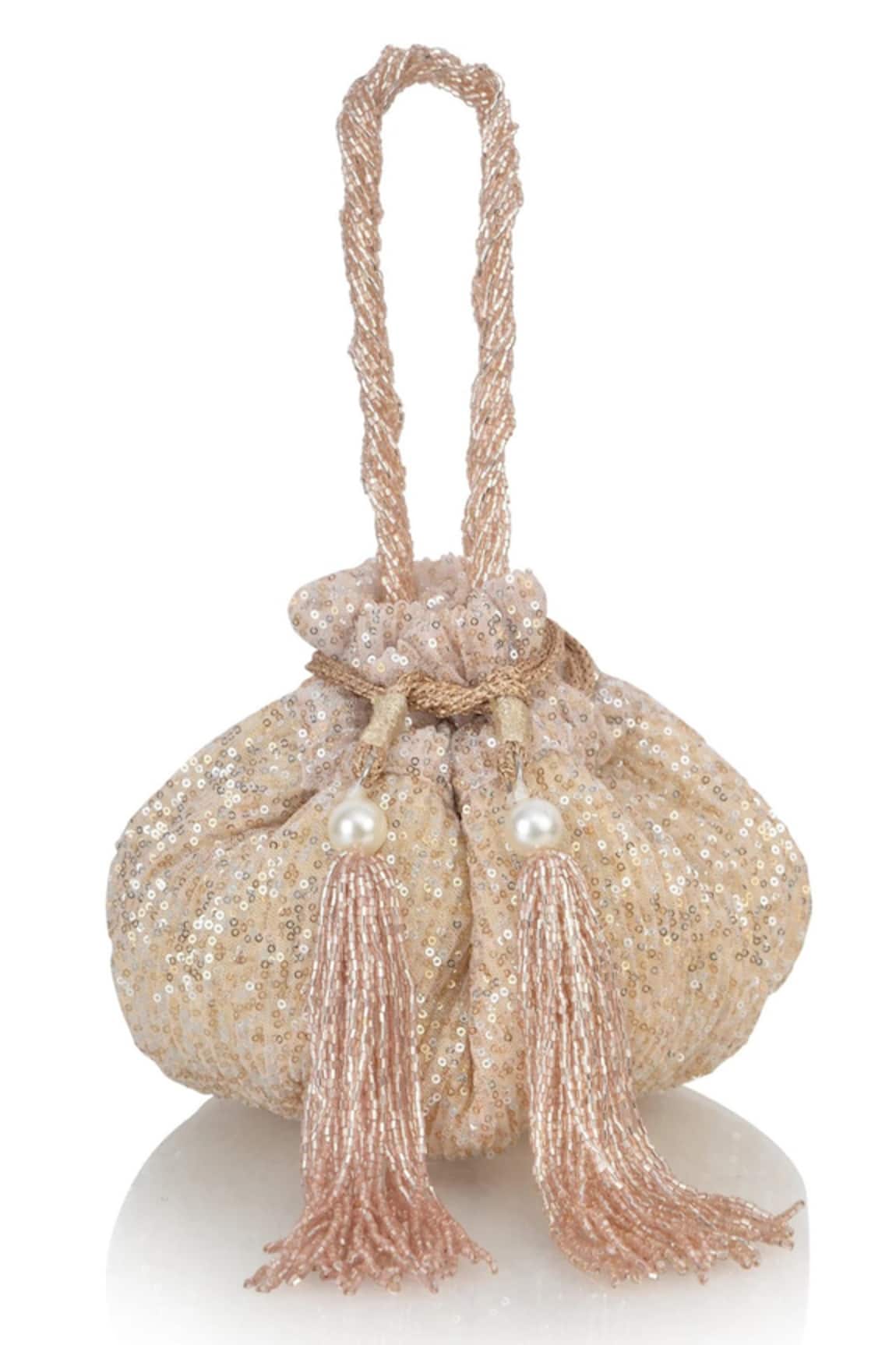 Ozel Sequin Burst Encrusted Potli Bag