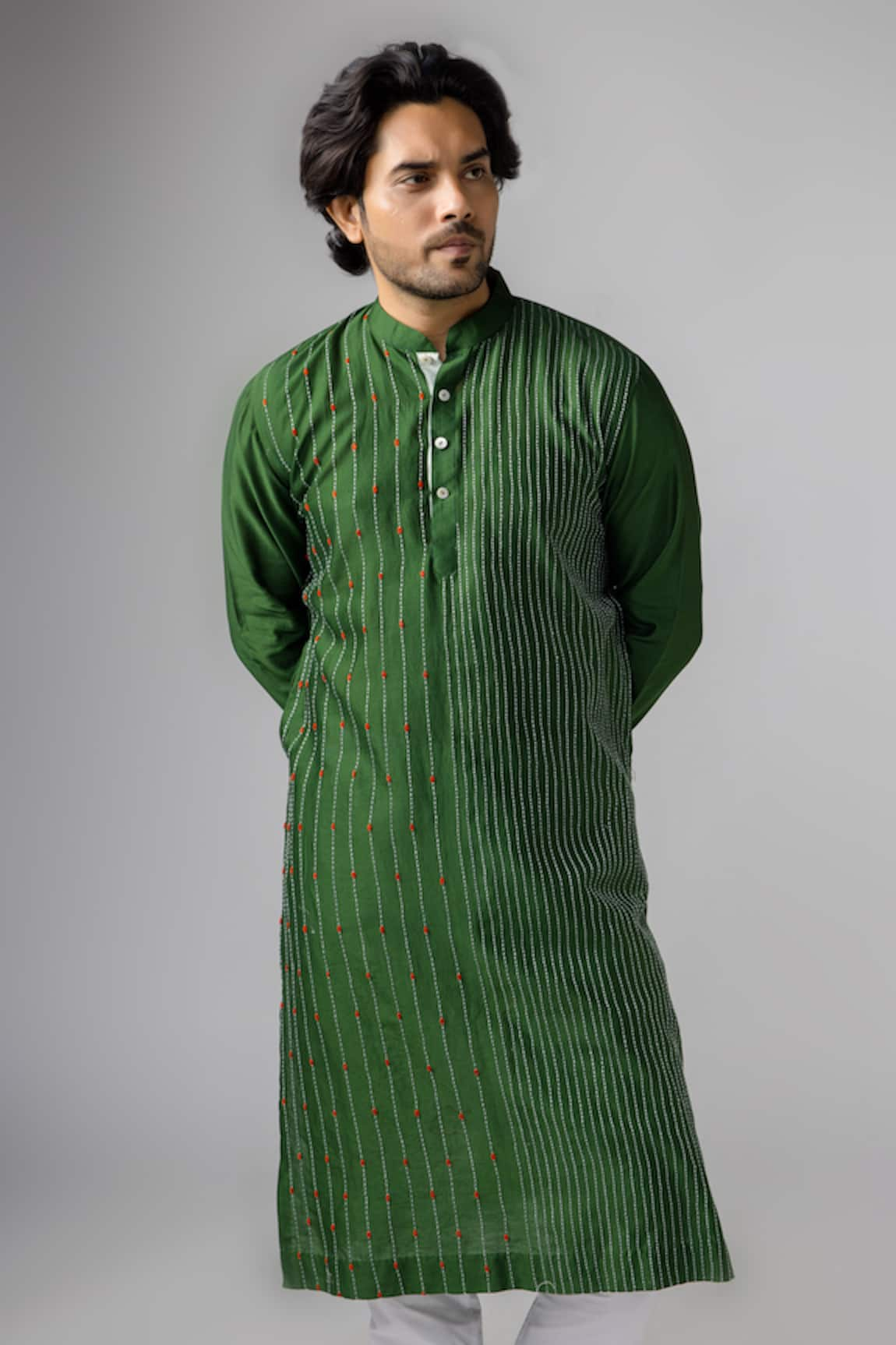 Bihart Sujani Threadwork Kurta