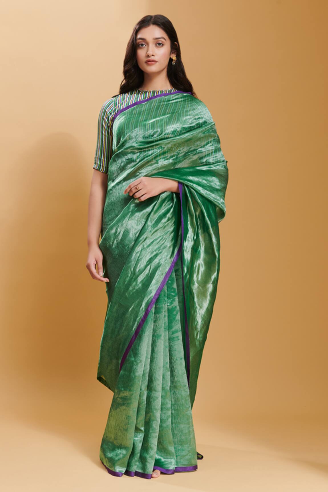 Surmaye Dancing Moonlight Handwoven Saree