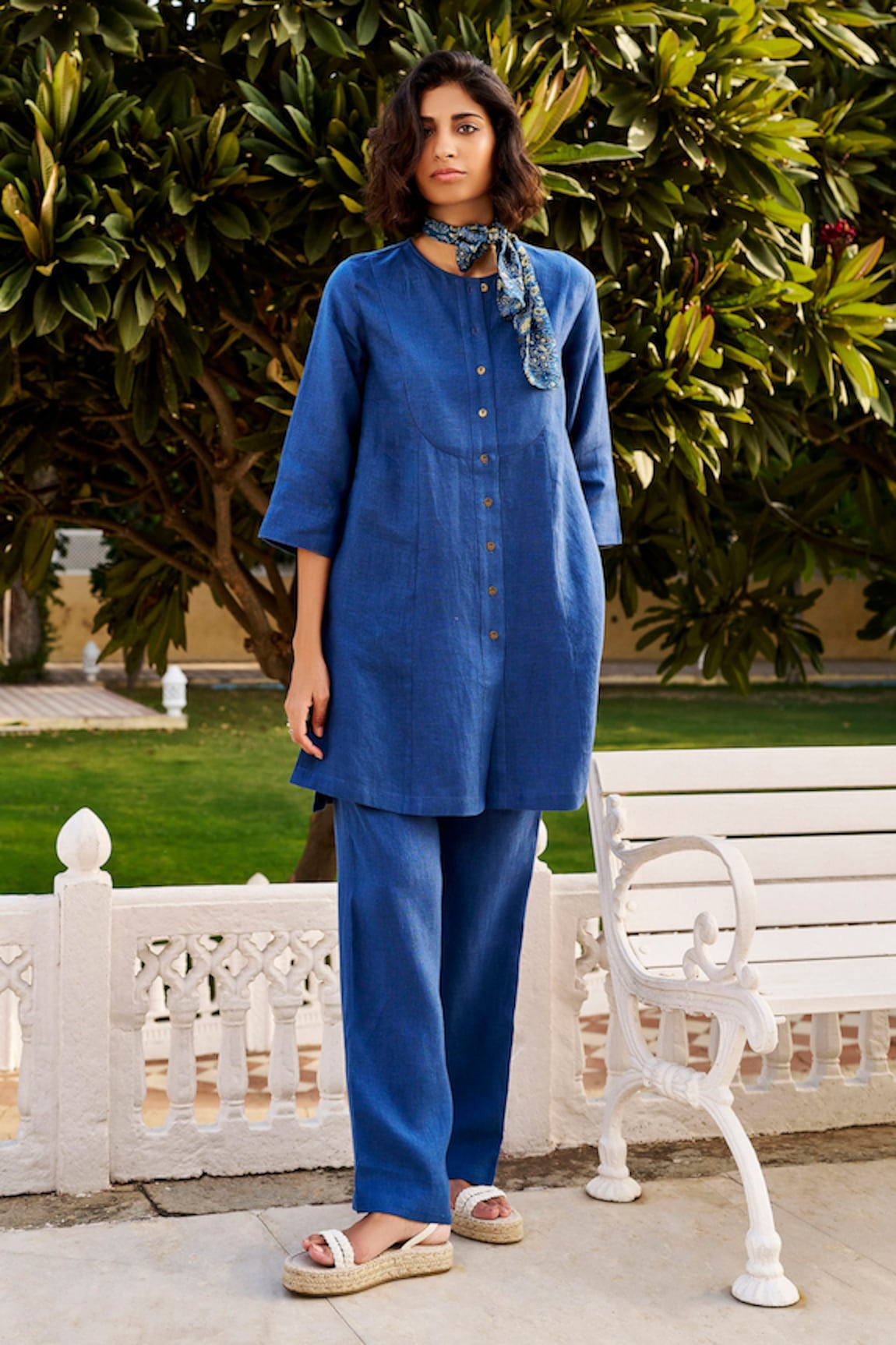 Grassroot By Anita Dongre Bayou Hemp Tunic & Pant Co-ord Set