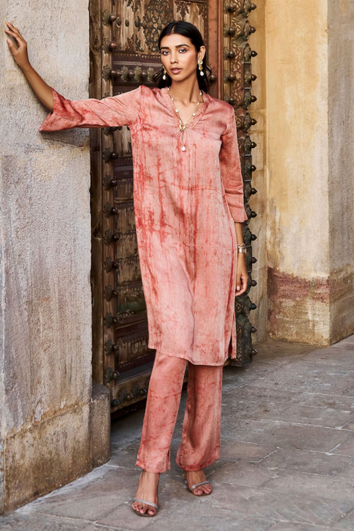 Grassroot By Anita Dongre Terra Hand Block Print Kurta & Pant Set