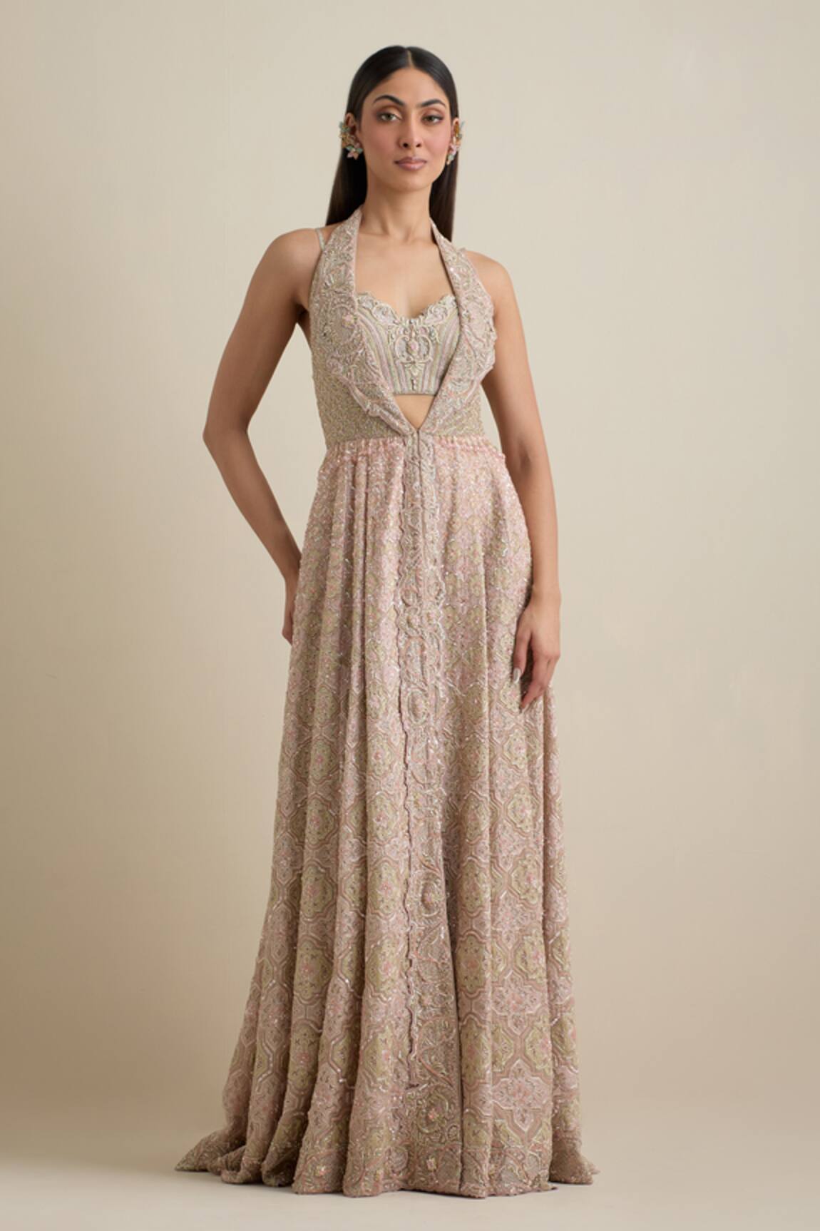 Eeksha Embroidered Kalidar Jacket Pant Set