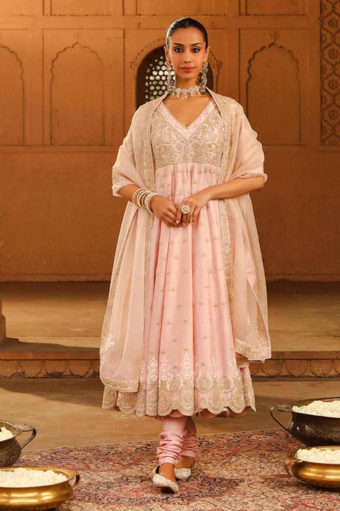 Sheetal Batra Wasifa Embroidered Anarkali Set