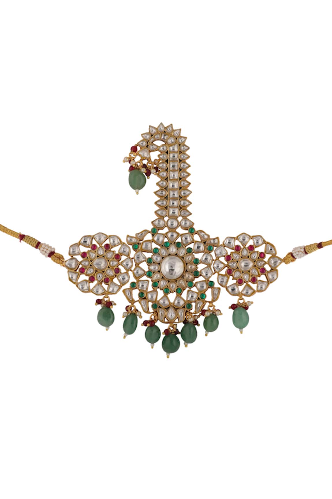 Riana Jewellery Floral Embellished Jadtar Kalangi