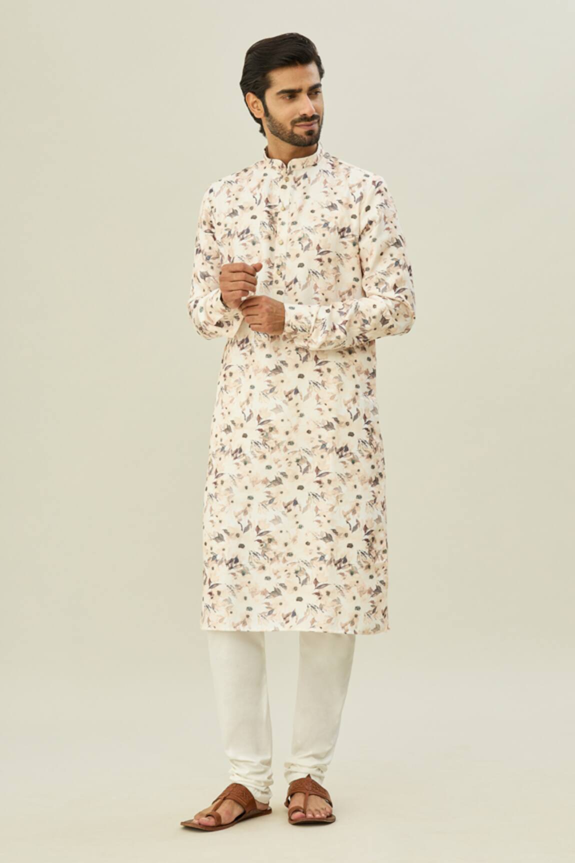 Arihant Rai Sinha Floral Print Kurta 