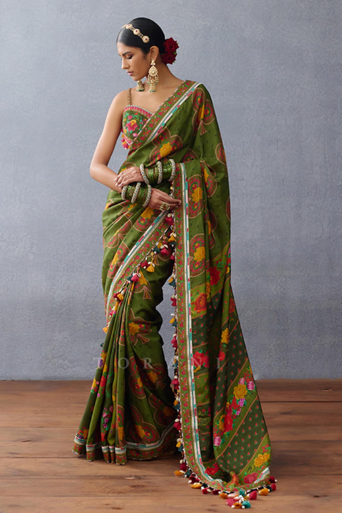 Torani Dil Saaz Mahasti Printed Saree