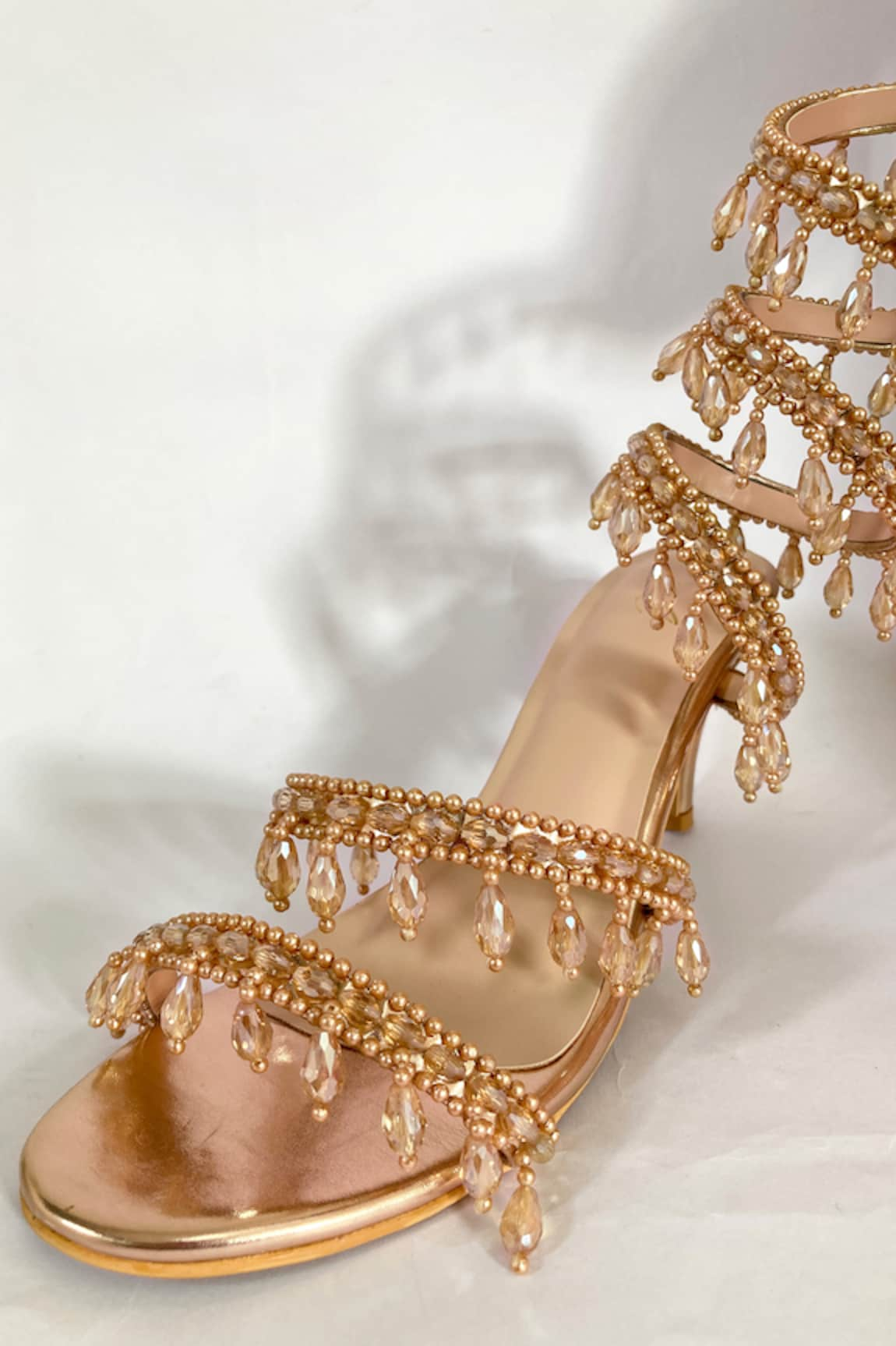 Ciel Chandelier Embellished Spiral Heels