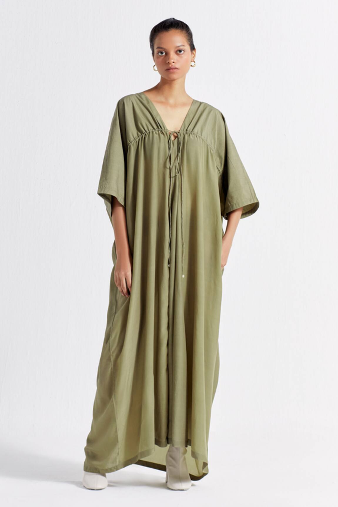 Three V Neck Kaftan