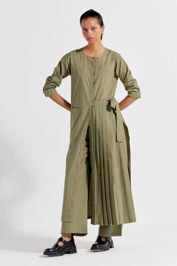 Three Cotton Solid Jacket 
